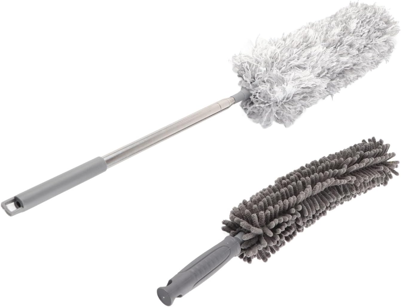 9Pcs Microfiber Duster Kit Extendable Plume Duster House Cleaning Tool for Ceiling Fan Car image number 3