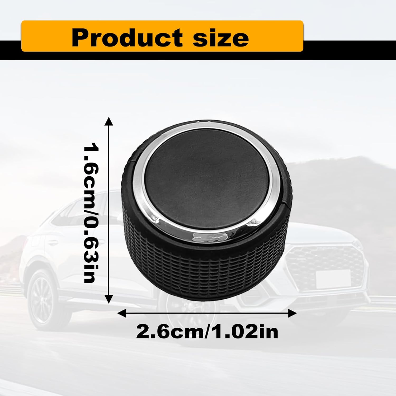 Pleoos Car Rear Radio Volume Control Knob, Radio Repair Kit Replacement Button Compatible with 07-13 Chevy Tahoe Chevrolet Silverado GMC Acadia Sierra Denali Yukon GM 22912547(2Pcs) image number 2
