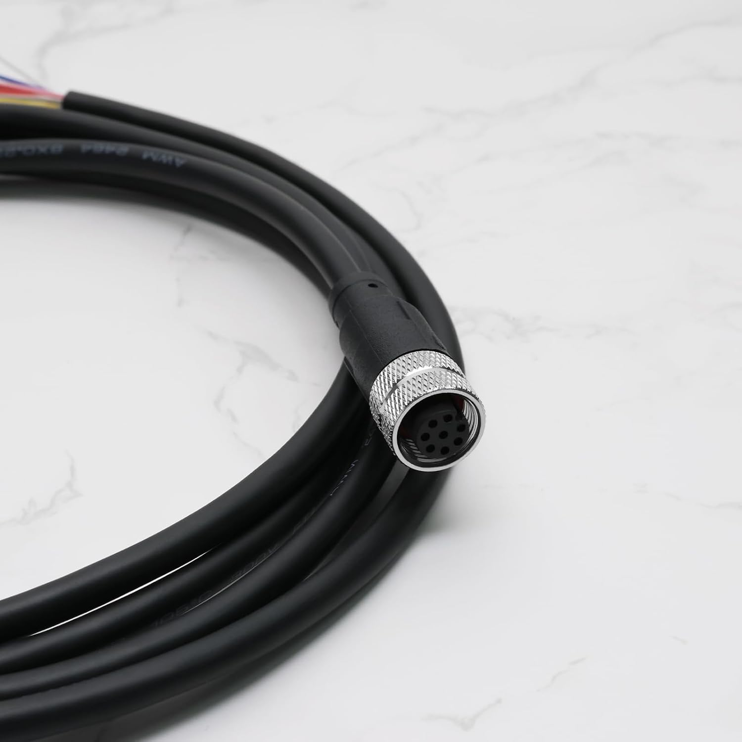 YINETTECH 8 Pin M12 Sensor Connector Straight Aviation Cable Female to Female Aviation Socket Waterproof Electrical Cable for Industrial Automation Control image number 4