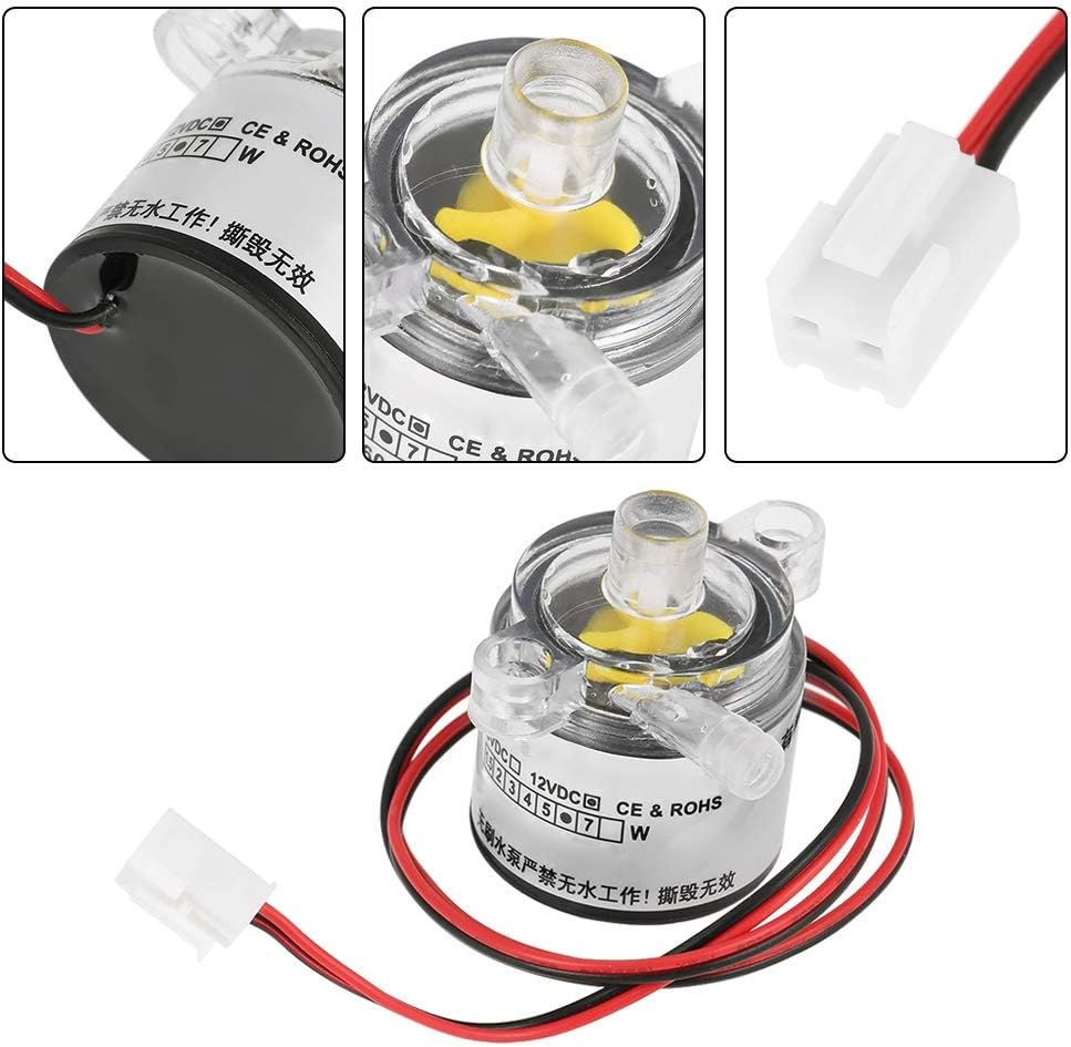 Pump, 1Pc Mini 12V DC 6W Food Grade Submersible Brushless 2L/Min Pneumatic Flow Control Submersible Pump image number 1