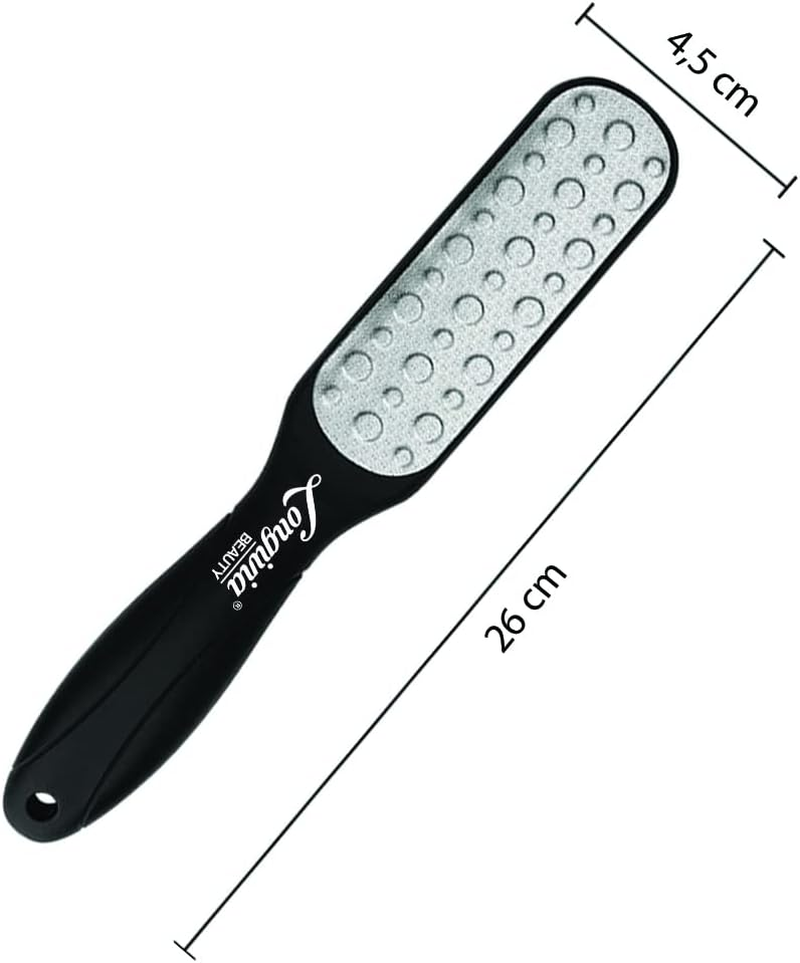 Longivia&reg; Callus Rasp Foot Double Surface Callus File Made of Stainless Steel Foot Rasp Foot File for Callus Remover and Wart Remover Laser Callus File Foot Rasp Foot Callus Remover