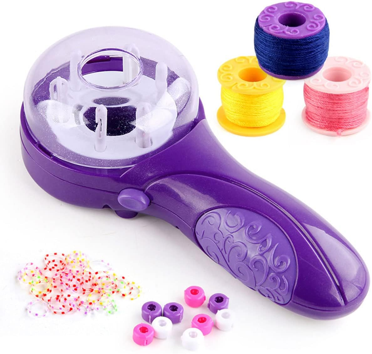 Electric Automatic Hair Braider - DIY Decoration Tool, Portable Creative Fashion Salon Braiding Toy Kit for Girls Kids Age 6+ - Toys Gifts image number 2
