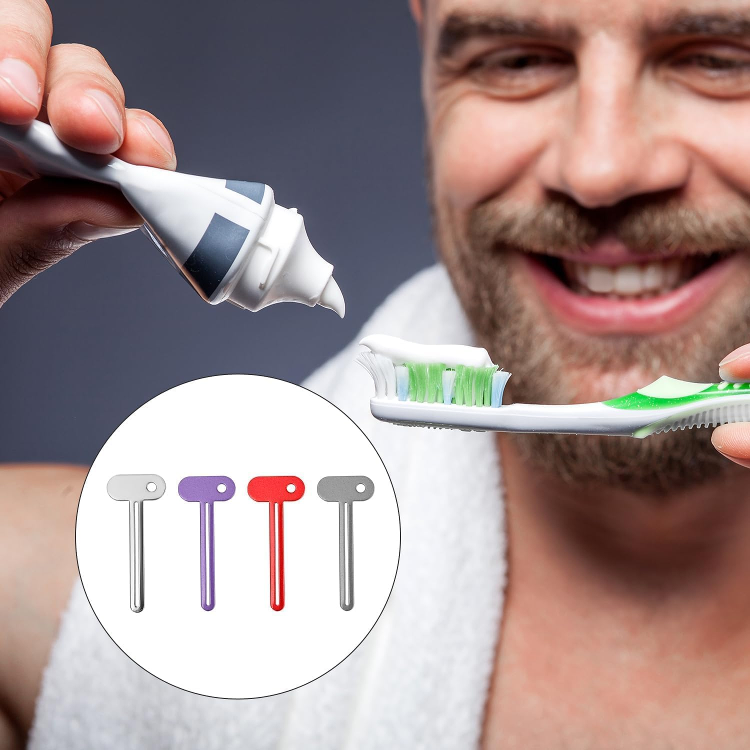 Toothpaste Roller Presser Keys, 5Pcs Metal Tube Squeezers Key Roller Tools,Toothpaste Squeezer Metal Tube Squeezer Key,Stainless Steel Tube Squeezer Keys image number 6