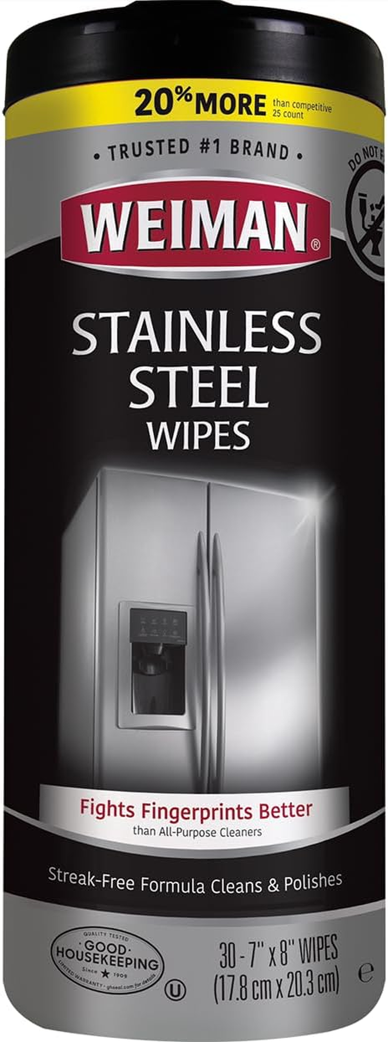 Weiman Stainless Steel Wipes 30 Count image number 4