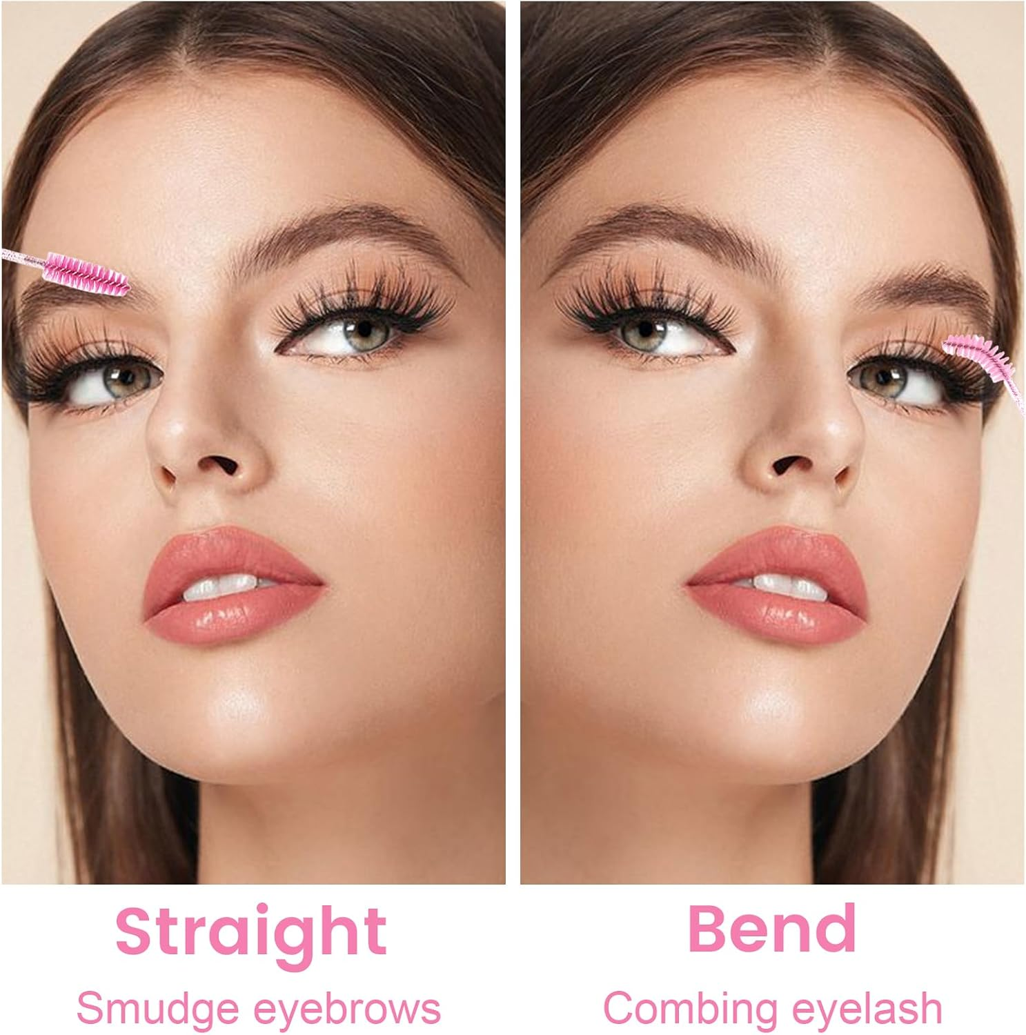 CATOR Pack of 150 Disposable Eyelash Brushes, Eyelash Brush, Eyelash Brush, Disposable Mascara Wands, Mascara Brushes for Eyelash Extension image number 3