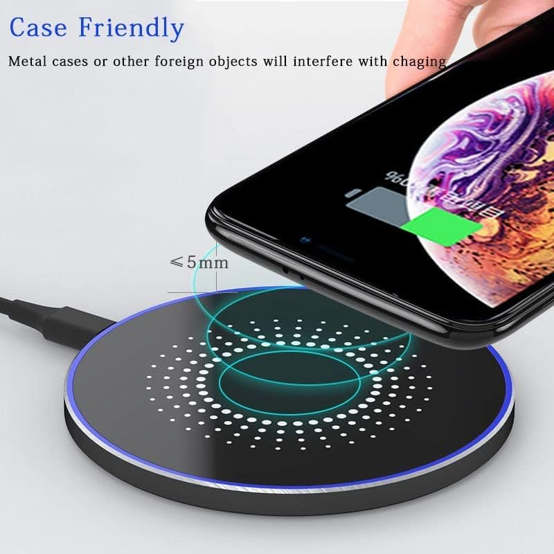 Wireless Charging Pad 20W, Fast Wireless Charger Wireless Phone Charger Compatible with Iphone 12/13/14/15/16, Inductive Charging Station Compatible with Samsung Galaxy S24/S23/S22/S21/Google Pixel image number 5