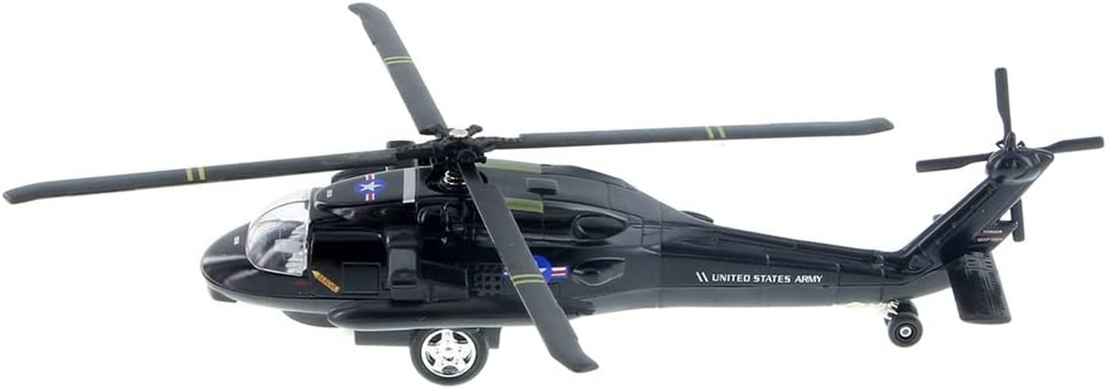 Playmaker Toys 10" Blackhawk Helicopter Die Cast Model Toy (Colors May Very) image number 4