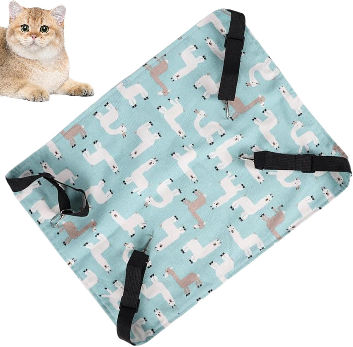 Cat Cage Hammock, Dog Hammock Beds, Cartoon Hanging Pet Bed, Soft Cat Beds with Metal Hook, Cute Pet Beds for Home, Cages, Kennels image number 5