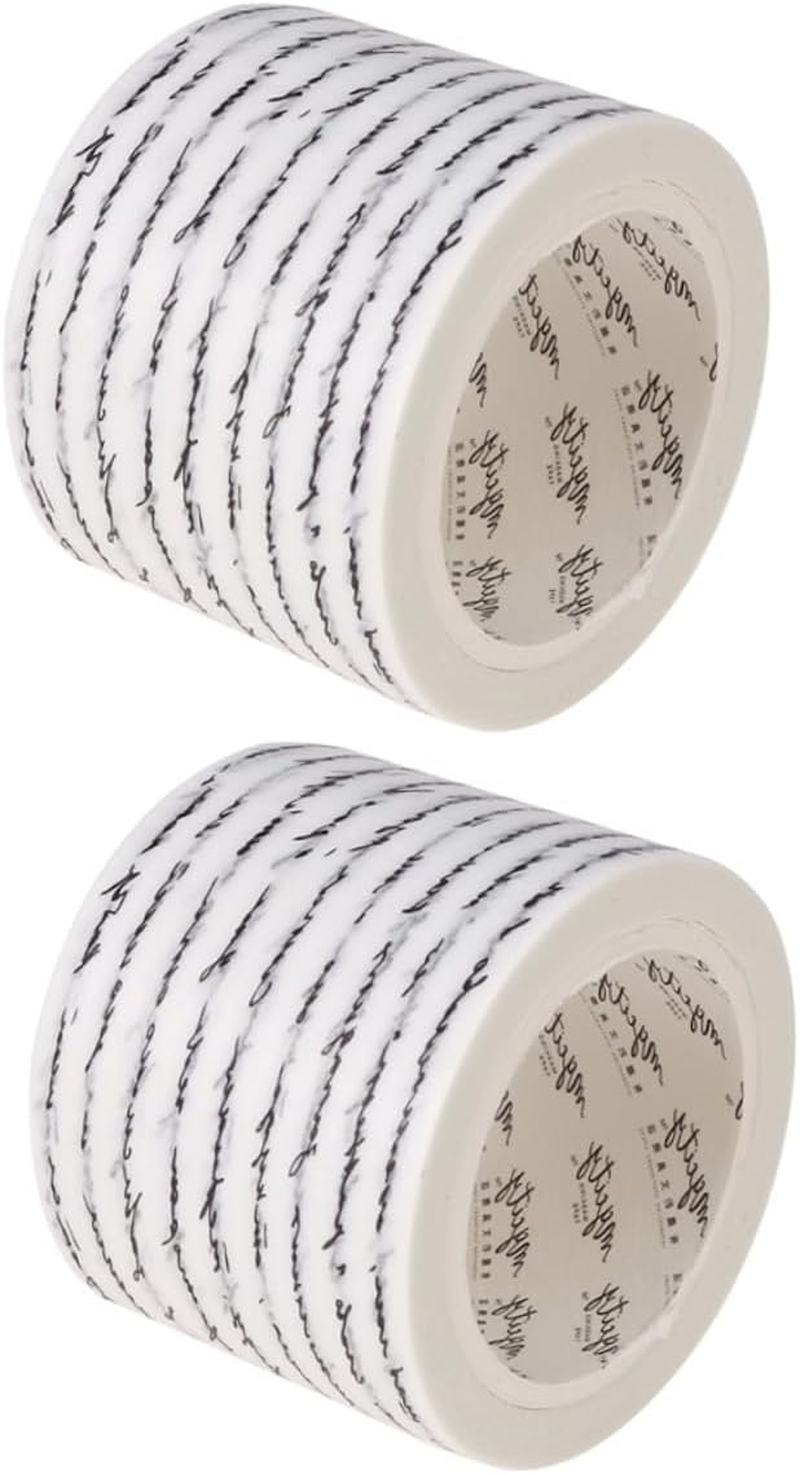 4Rolls Handwritten Washi Tape Set DIY Adhesive Decorative Washi Masking Tape for Scrapbooking Crafts Metallic Colors for Home Decor and Gifting