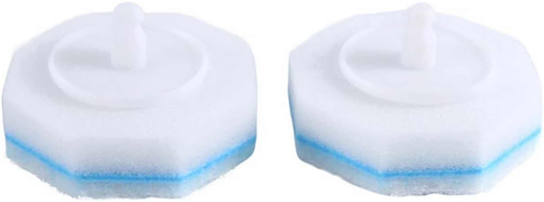 Bjworeye 60 Counts Upgraded Toilet Brush Wand Disposable Toilet Cleaning Wand Refills Bowl Scrubbers Heads Easy to Use