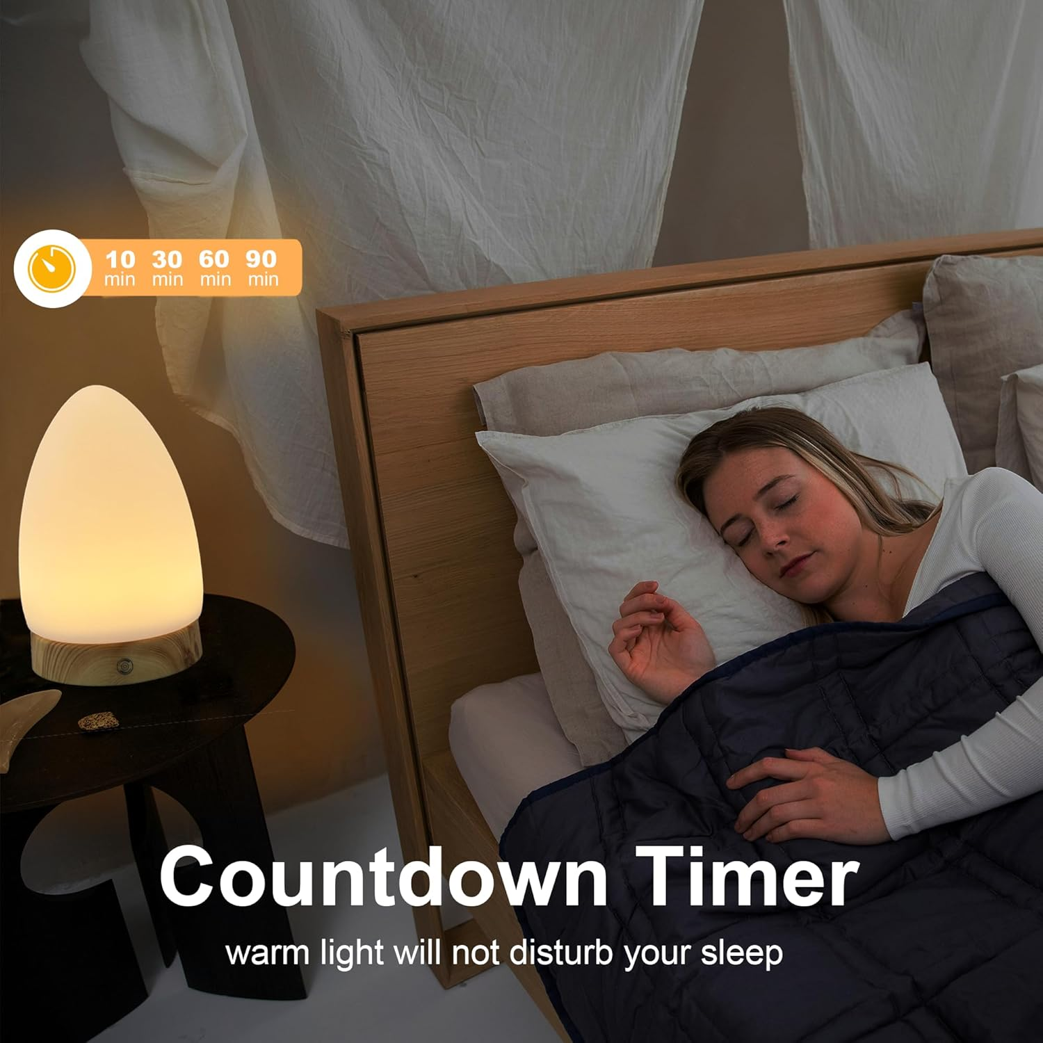 Sad Lamp, 10000 LUX Light Therapy Lamp with 360&deg; Effective Field, 3 Colors Temperature, 4 Timers, 4 Brightness Levels & Memory Function, UV Free Sun Light for Home/Office Mood Enhancement image number 6