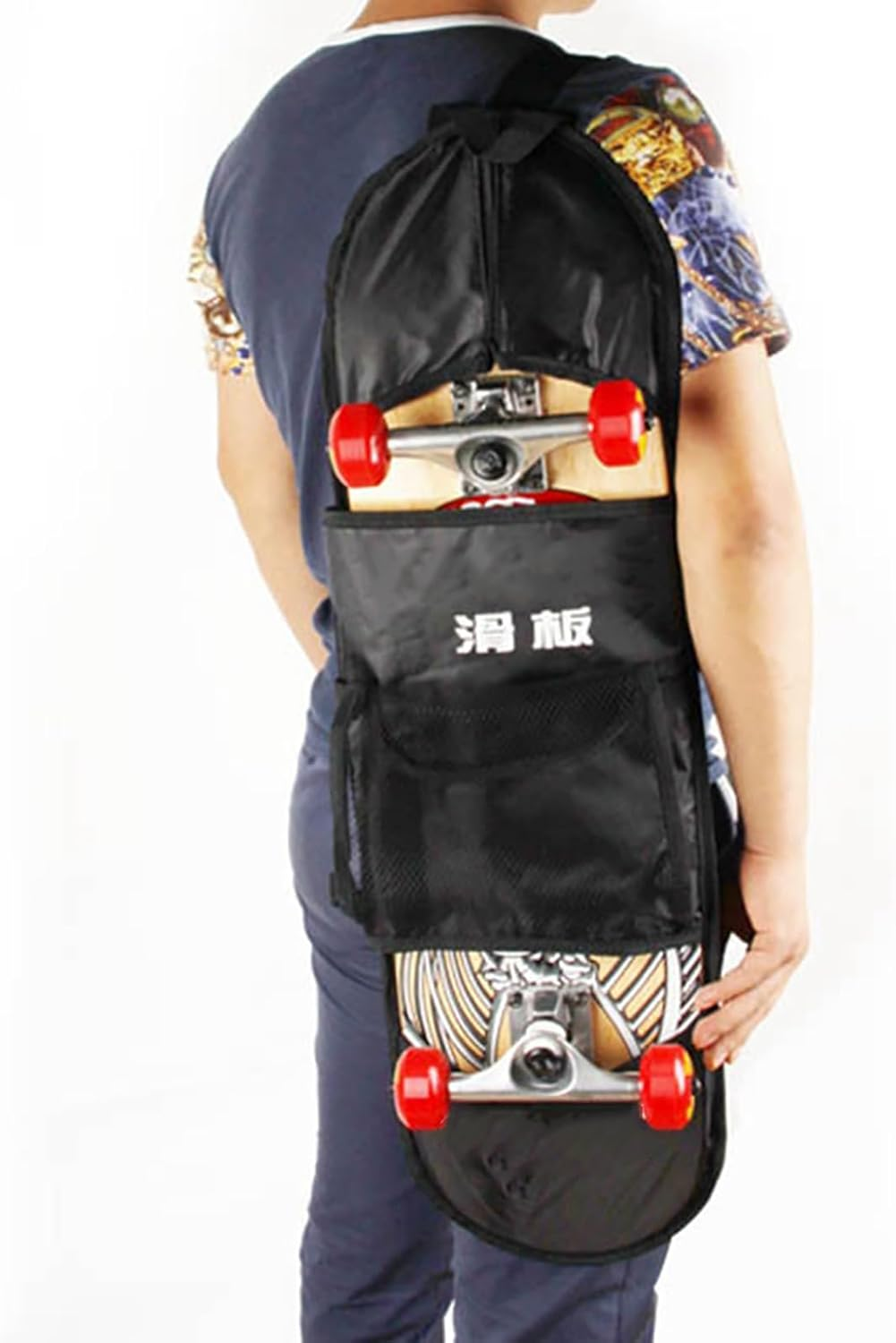 Sorandy Durable Longboard Storage Backpack with Small inside Pocket for Wallet, Keys, Phone - Ideal Skateboard Carry Bag for Commuters image number 3