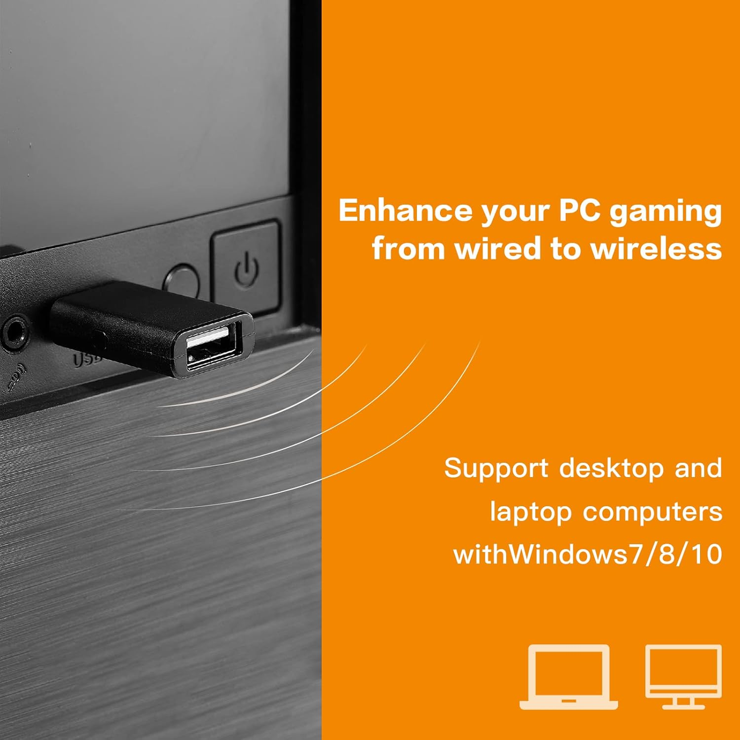 Gulikit Goku Wireless Controller Adapter Compatible with Gulikit, PS4, Switch Pro, Xbox One/Serise Controller, for PC, Switch, PS4 and Xbox Consoles with OTG Cable image number 4