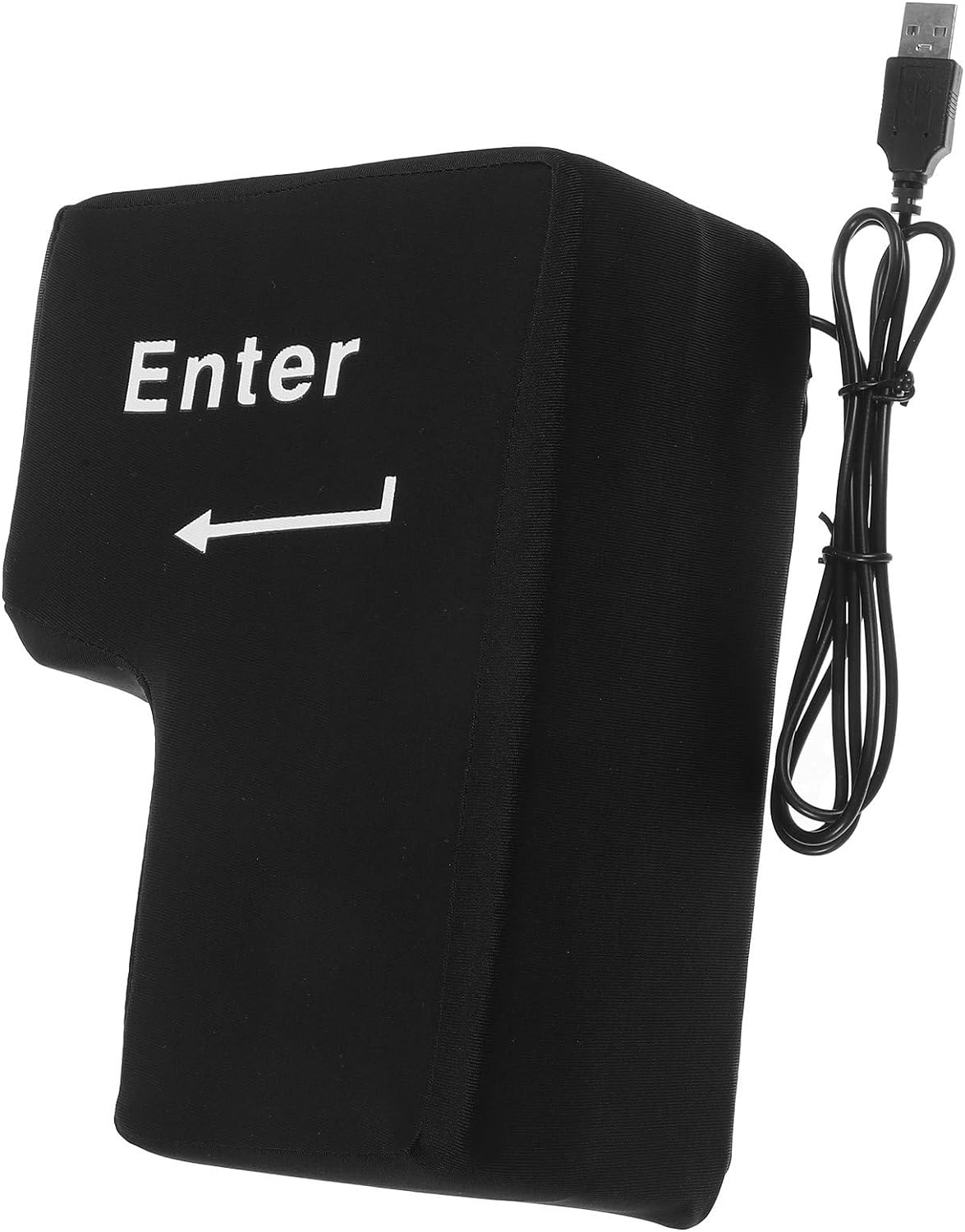 Big Enter Key USB Throw Pillow with Soft Sponge Core for Office Stress Relief and Desktop Use Suitable for Computers and Laptops Comfortable Nap Cushion for Work Breaks image number 3