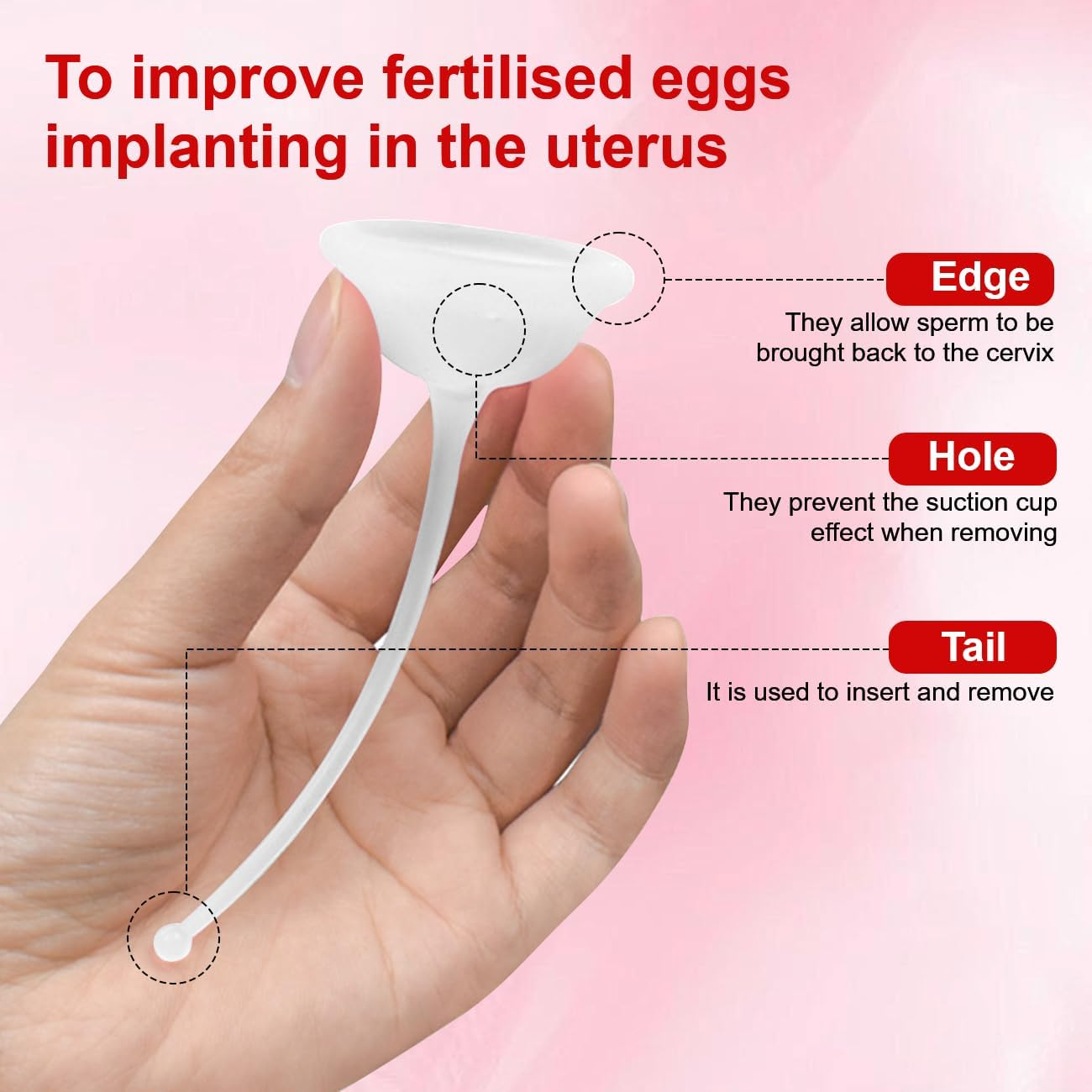 Cervix Sperm Cup,Transparent