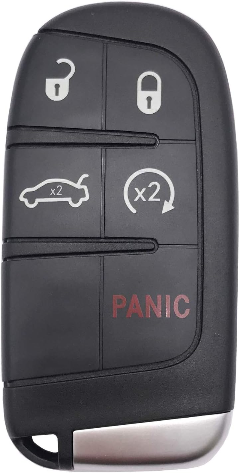 Key Fob Cover Case Fit for Jeep Grand Cherokee Wrangler Compass Cherokee Renegade Patriot Grand Comander for Chrysler 300 200 Dodge Charger Challenger Dart Durango Journey Renegade Fiat (Black)