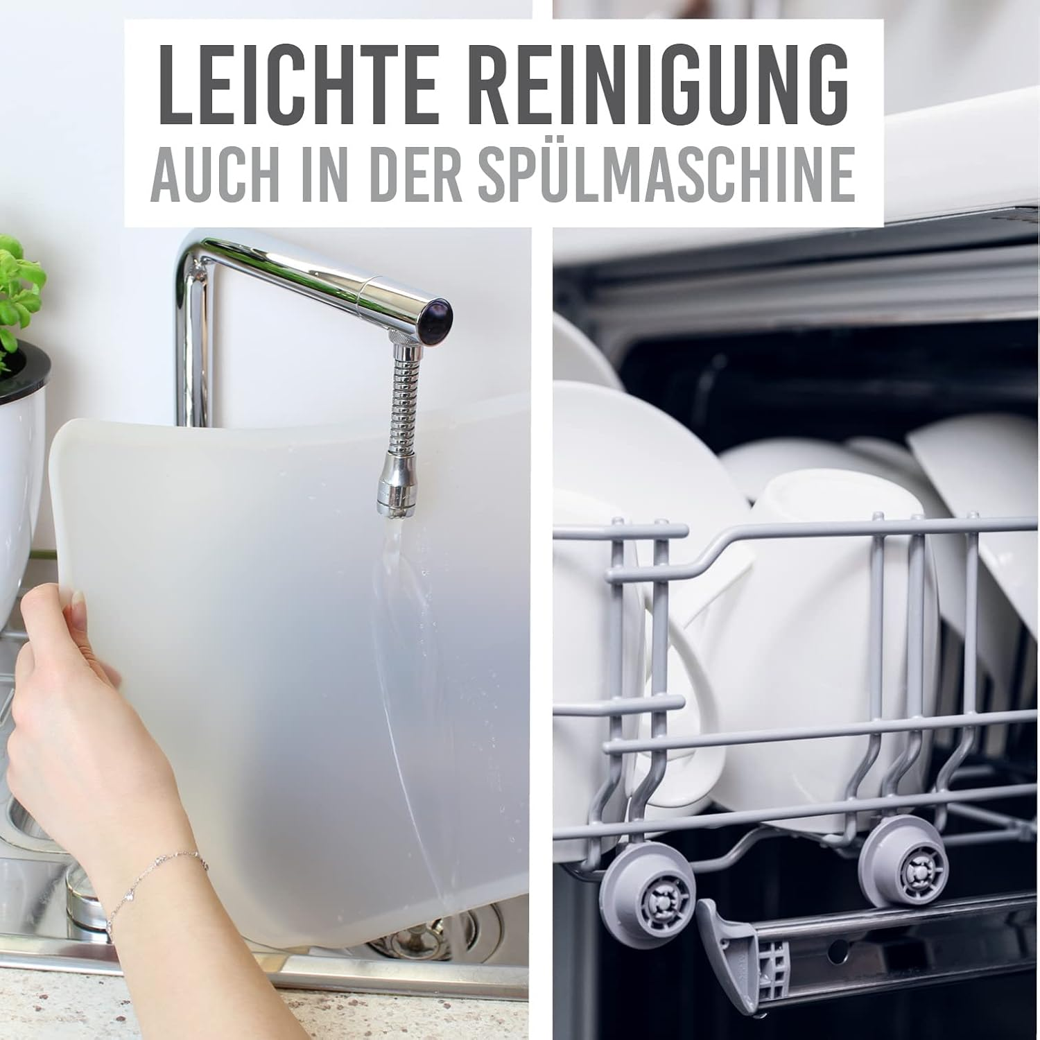 Karaluna&copy; Basic Silicone Mat 48 X 30 Cm, Black, Non-Slip Bowl Mat for Dog Bowl, Cat Bowl, Feeding Mat, Dogs, Cats Mat image number 6