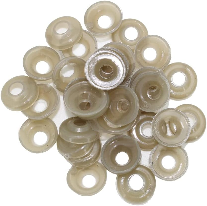 BESTCYC 1Box(125Pcs) 5Different Size Oval Shape Black Plastic Safty Nose for Teddy Bear Doll Animal Puppet Crafts image number 2