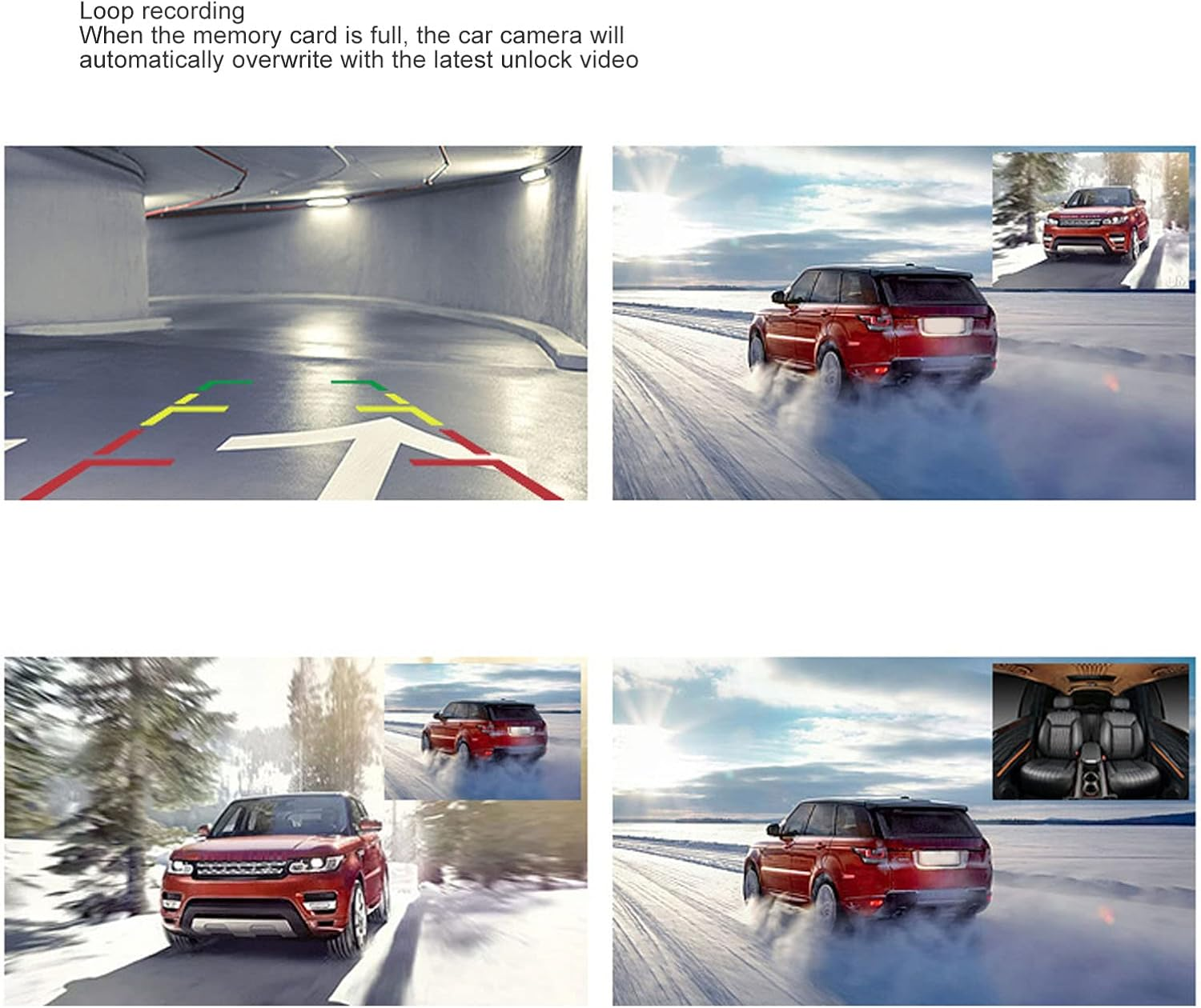 Car Dash Cam Front & Rear with 120&deg; Wide Angle Night Vision Display Motion Detection Loop Recording G-Sensor for Vehicle image number 1