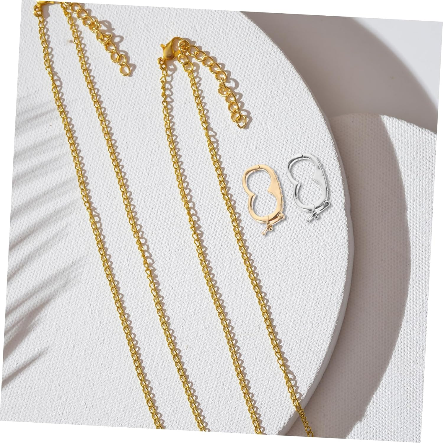 AUTSUPPL 2Pcs Pearl Necklace Shortener Clasps for Layering Adjustable Necklace Separator Clasps Jewelry Making Accessories for Pearl and Bead Necklaces image number 4