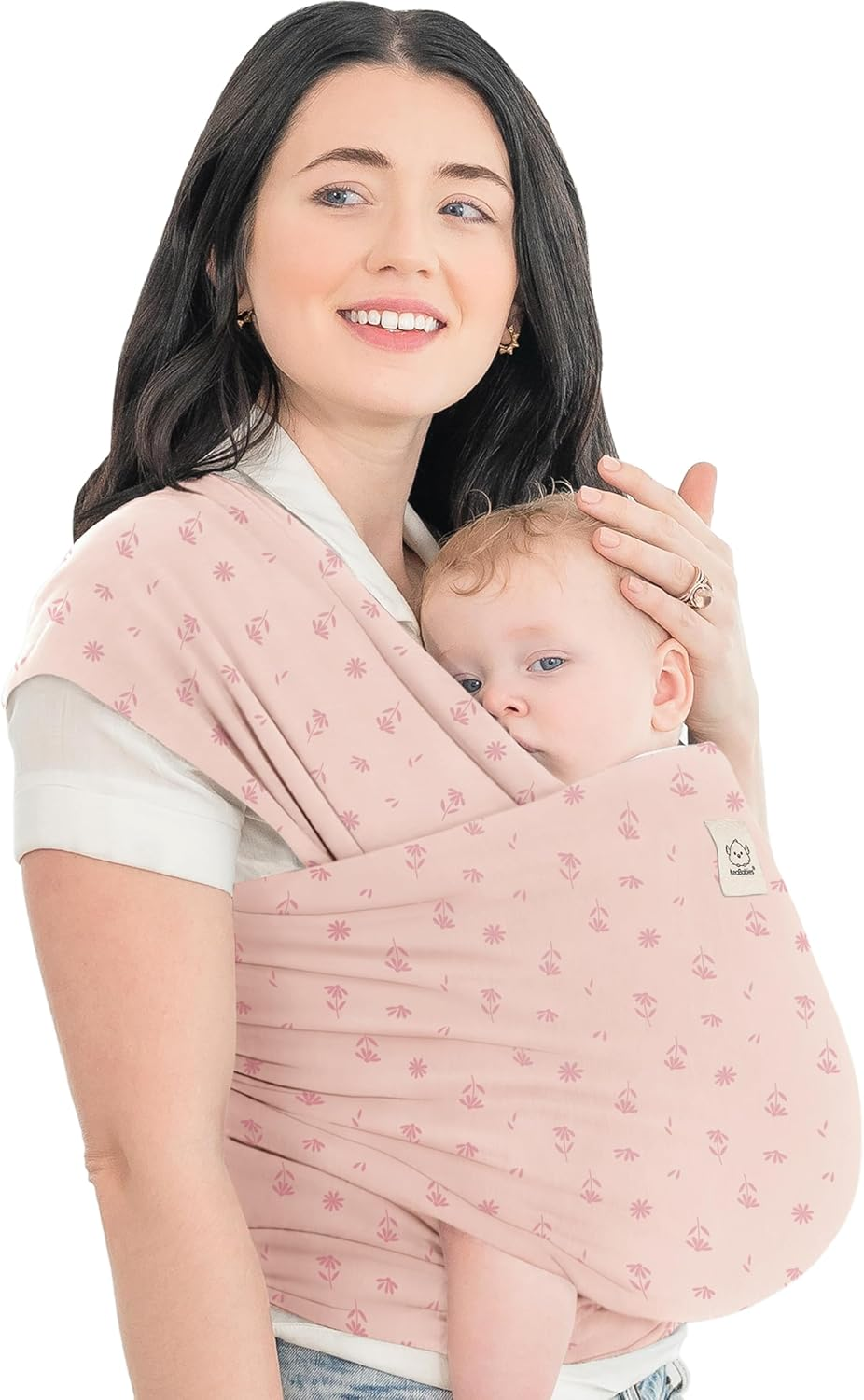 Keababies Baby Wrap Carrier - All in 1 Original Baby Carrier Newborn to Toddler Sling, Easy to Wear, Hands Free Bonding, Lightweight, Breathable Infant Wraps (Forest Berries)