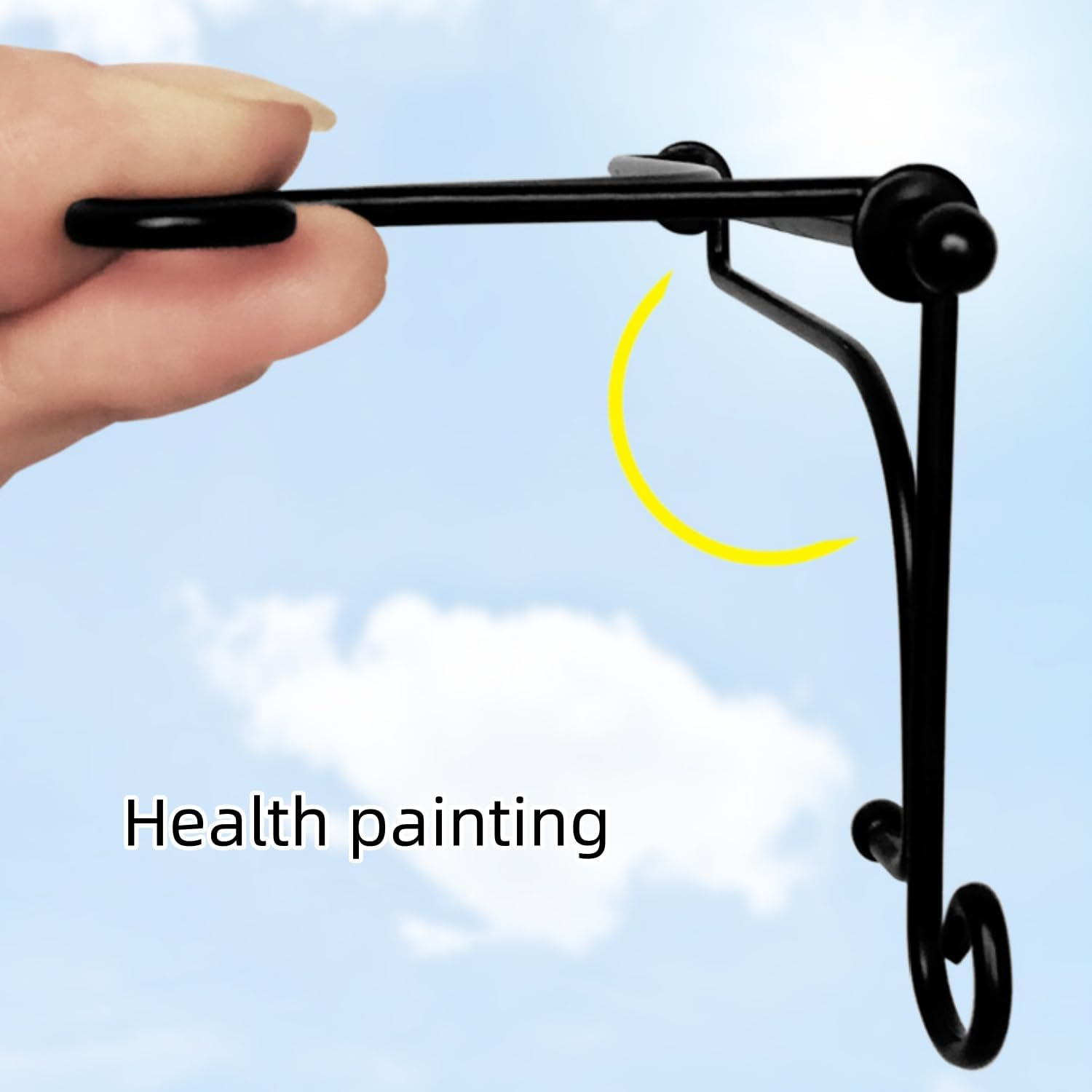 Plate Stands for Display, 4 Pcs Plate Holder Display Stand,6 Inch Metal Iron Picture Frame Holders Stand for Book Photo Small Easels Plaque Dish Art Tabletop Decorative Black image number 2