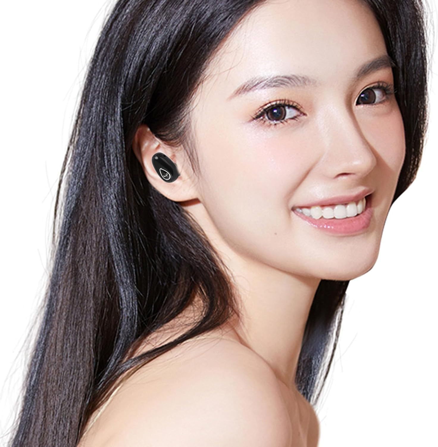 Sxhlseller Bluetooth Minis Single Earphones, Wireless, Invisible Small Single Ear Headset with Microphone, Noise Reduction Earplugs for Sports Driving Work image number 2