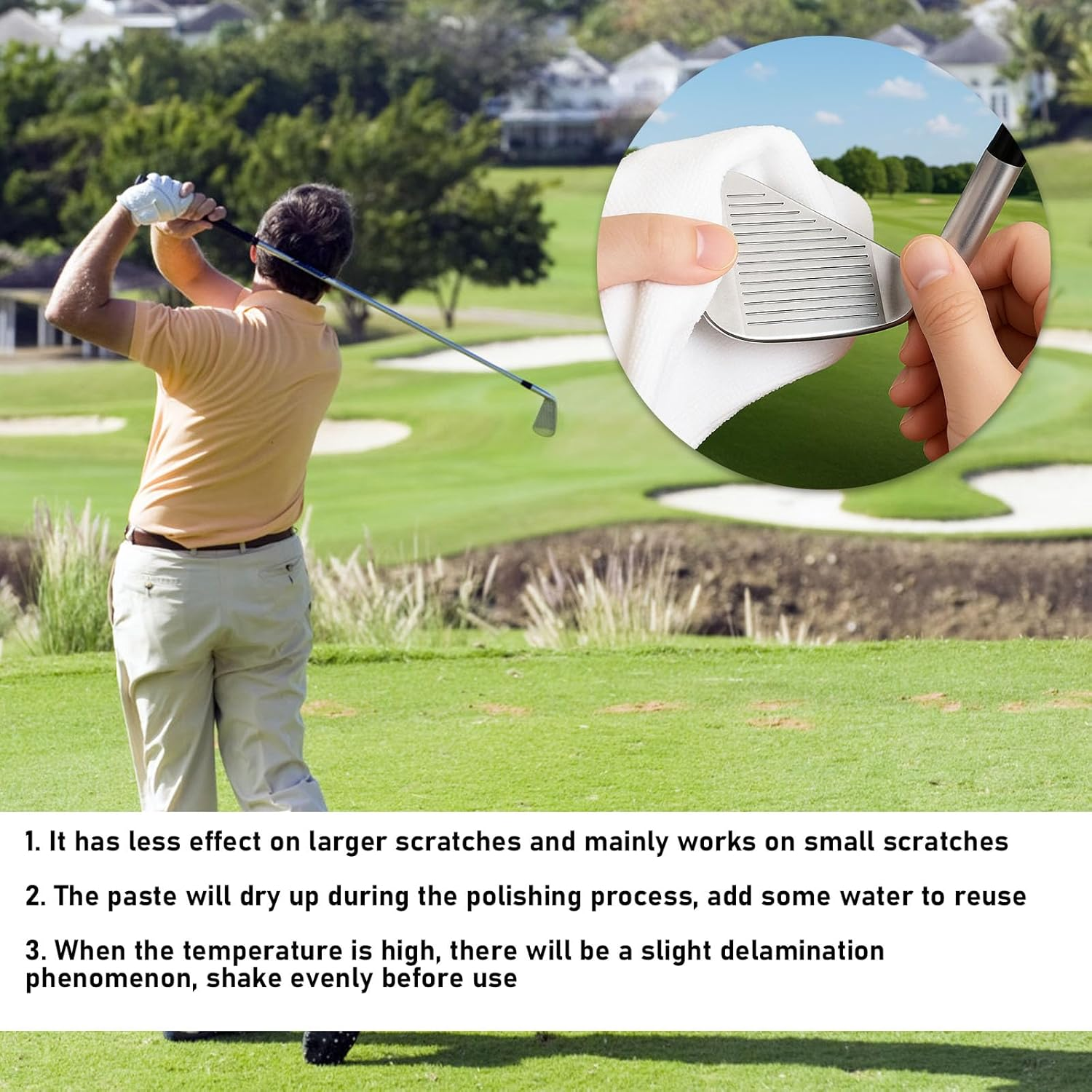 2 X200Ml Golf Club Polish, Cleaning, Polishing and Restoring Golf Clubs, Designed for Irons, Woods, Putters, Grips and Drivers image number 6