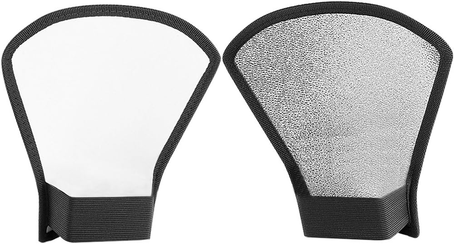 Neewer Flash Diffuser Silver/White Reflector for Nikon Speedlite Sb-600,Sb-800,Sb-900,Canon Speedlite 380EX 430EX 550EX 580EX Vivita Flash Sunpack Sony Pentax Olympus Yongnuo Neewer Godox Flash image number 5