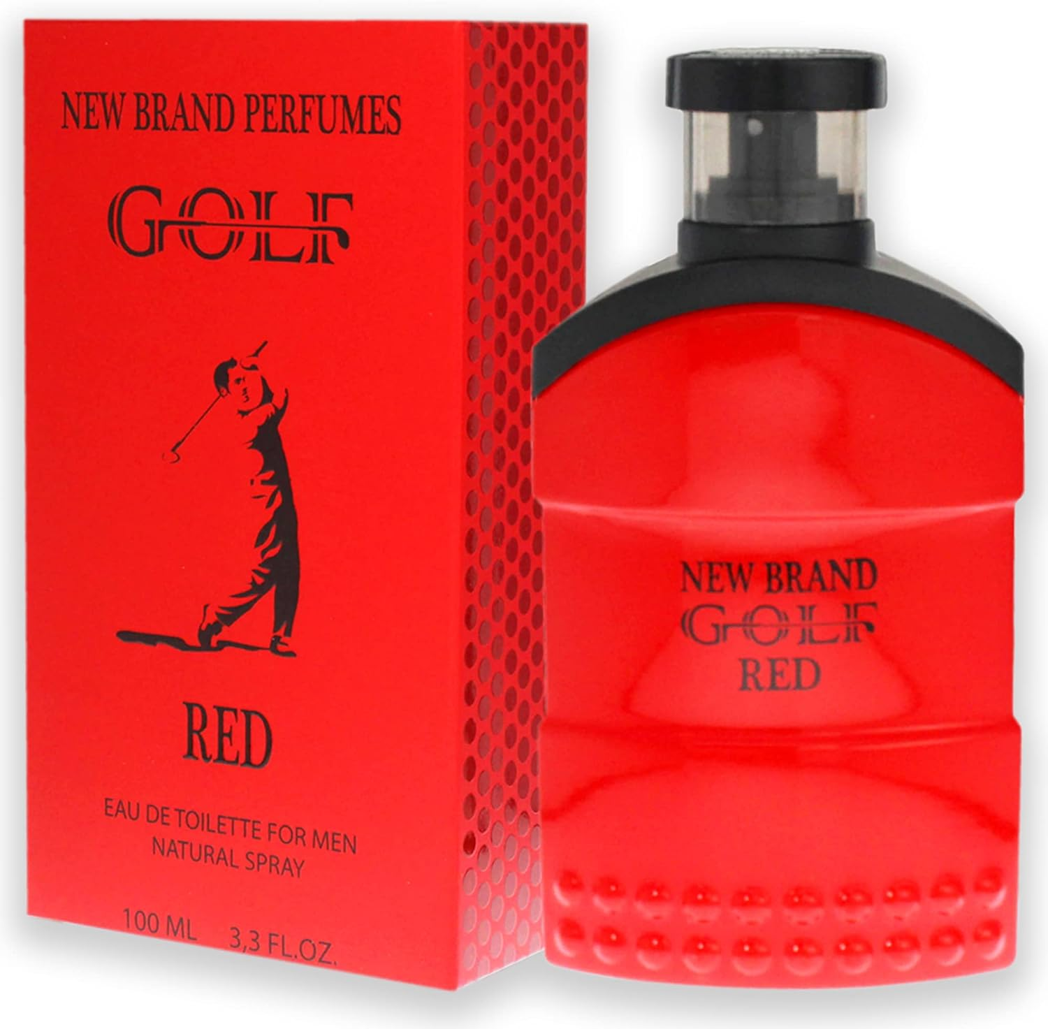 New Brand Golf Red by New Brand for Men - 3.3 Oz EDT Spray, 1 Count image number 2