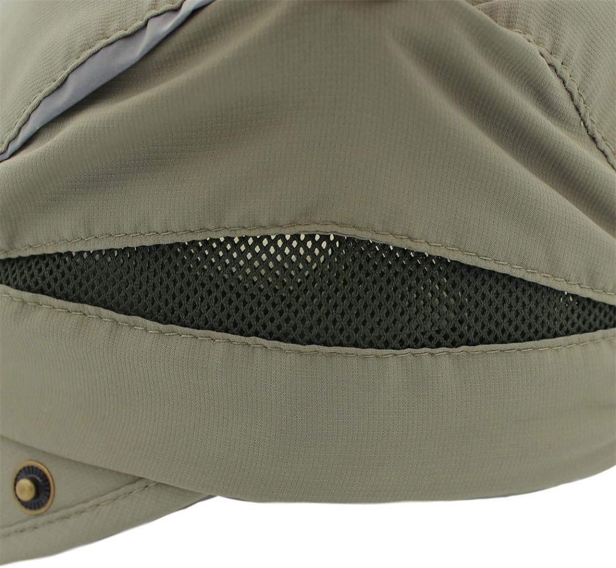 Connectyle Men'S Sun Hat with Detachable Neck Flap Adjustable Outdoor UPF 50+ Baseball Sun Cap for Fishing Hiking Golfing - Dark Grey image number 6