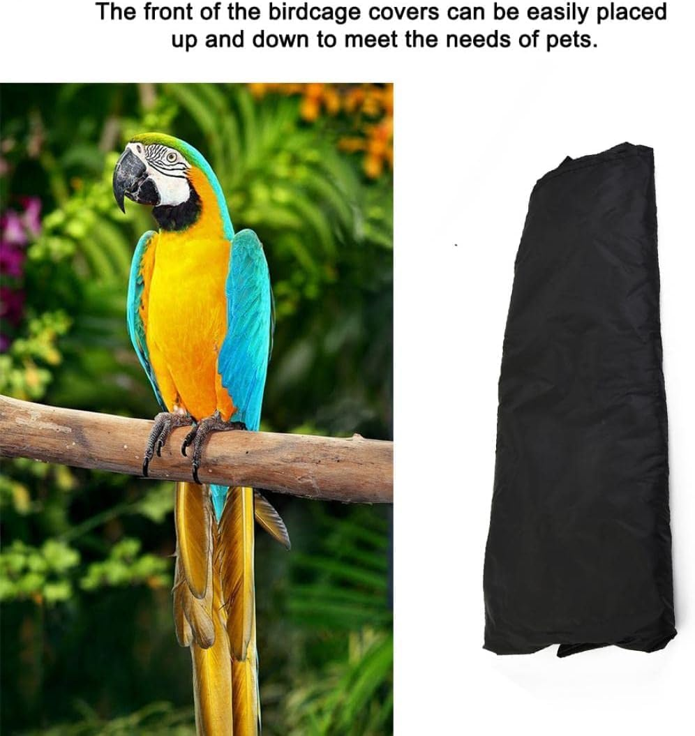 Universal Bird Cage Cover Black-Out Birdcage Cover Durable Breathable Washable (L) image number 3