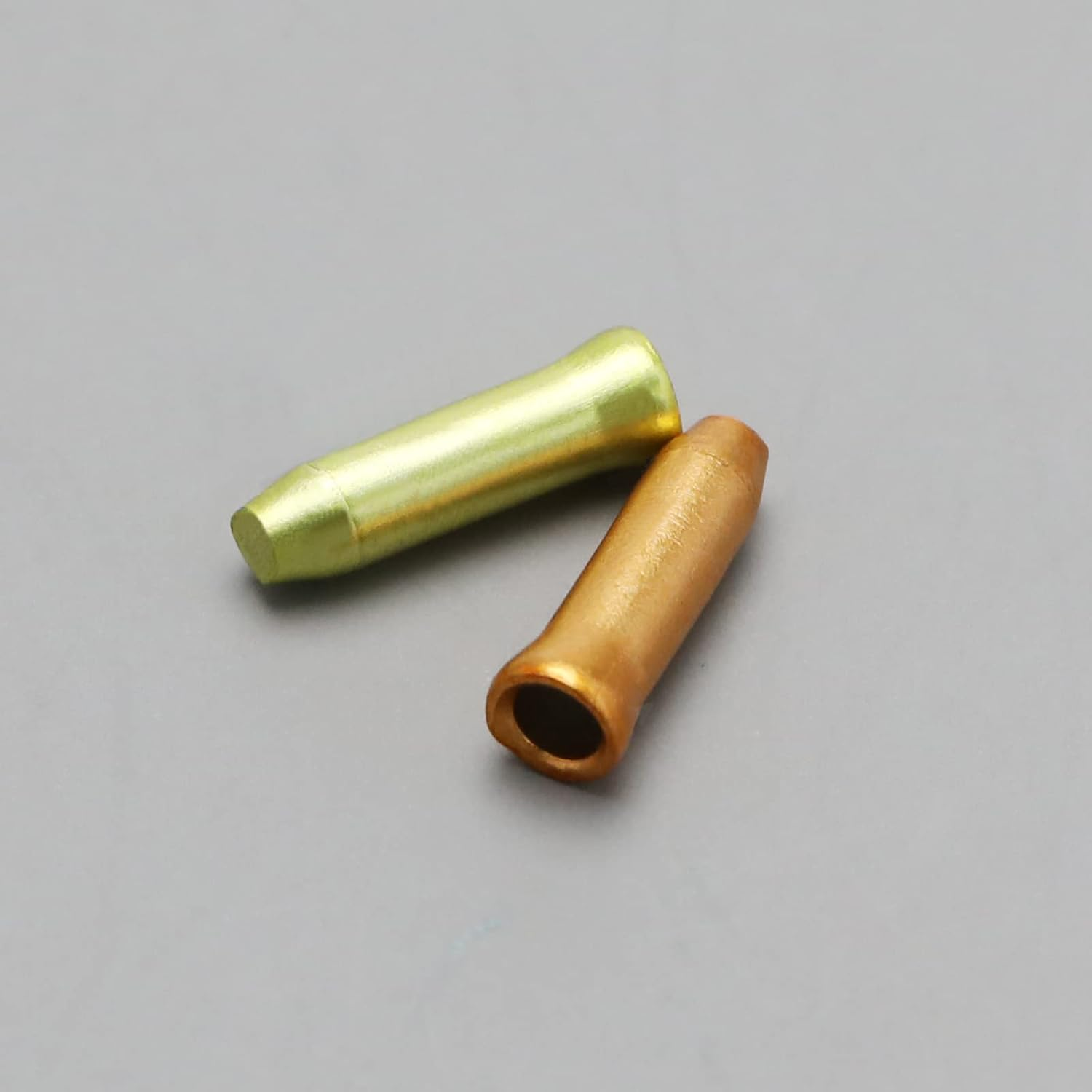 Ecsing 100Pcs Bike Cable End Caps Replacement Cable Crimp Terminals Aluminium Alloy Bike Cable End Crimps with O Rings Accessories for Mountain Bikes Road Bikes Folding Bikes image number 5