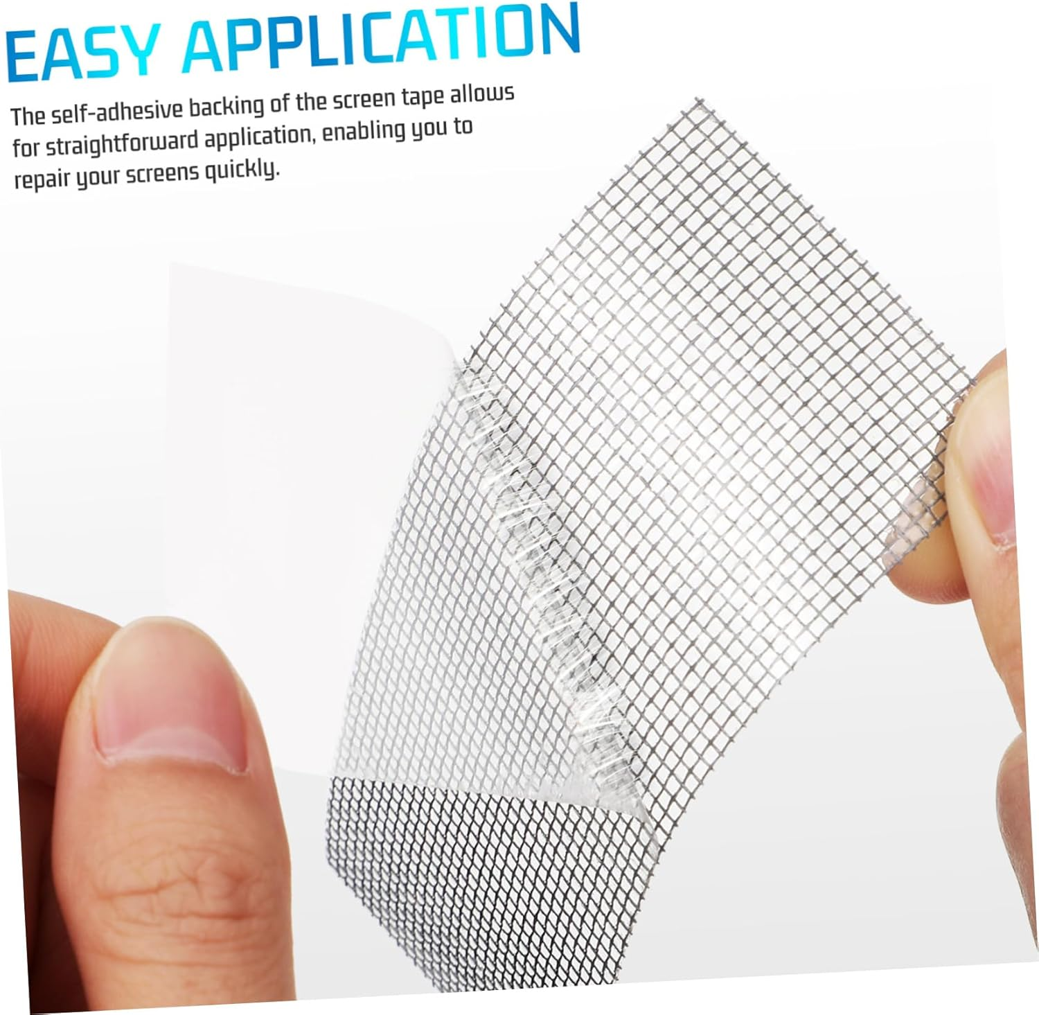 Screen Mesh Repair Tape Self-Adhesive Window Screen Repair Kit 5Cm X 5M Grey Easy to Use for Home and Outdoor Applications image number 3