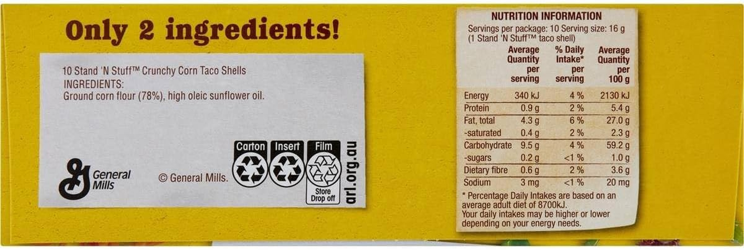 Old El Paso Stand 'N Stuff Taco Shells 160 G image number 5