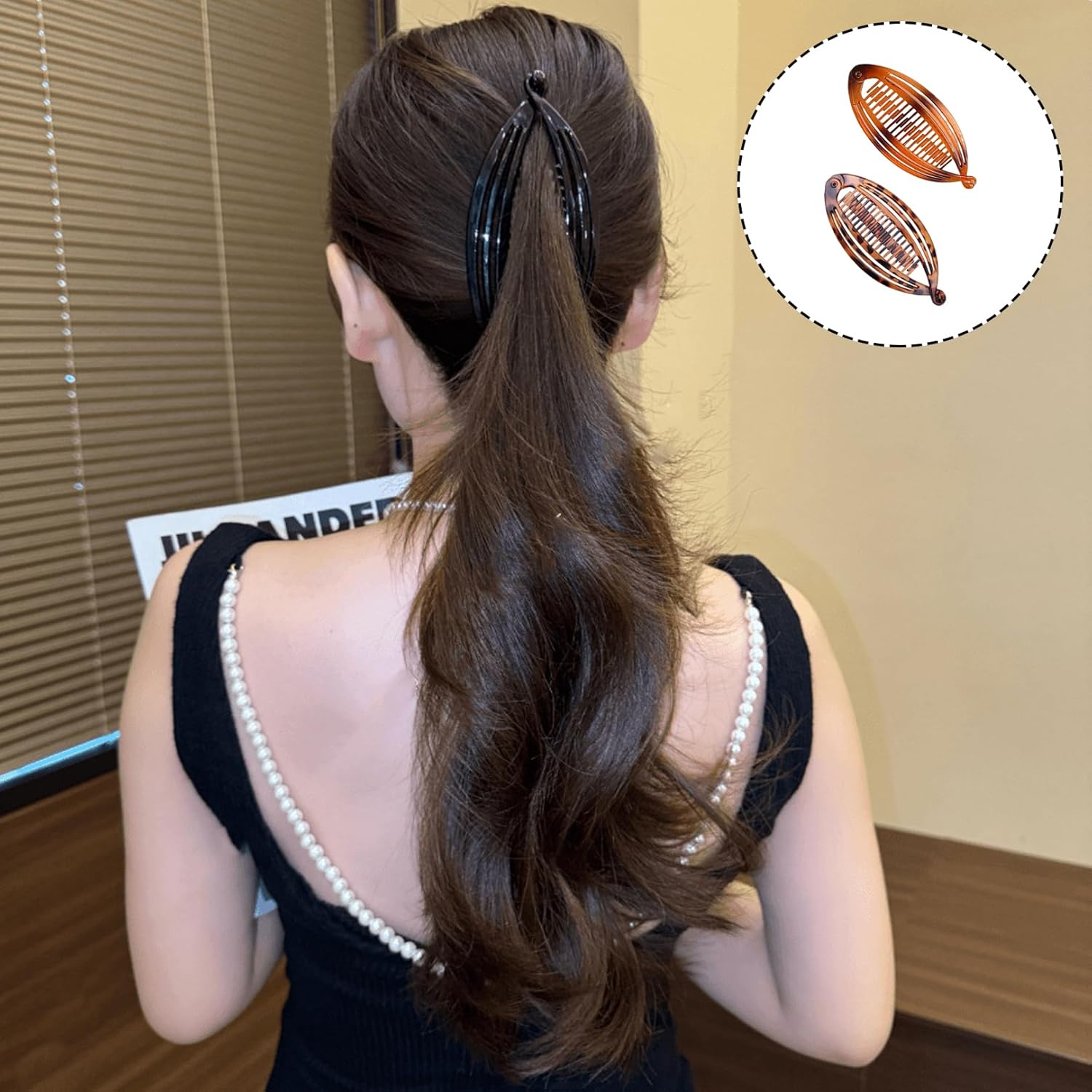 Pack of 4 Banana Clip Thick Hair, Banana Clip Hair, Banana Hair Clip for Long