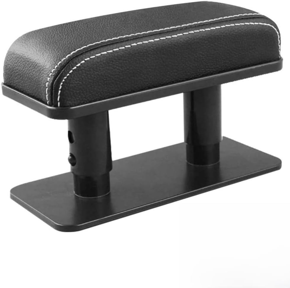MUSONG Car Armrest Pad &ndash; Adjustable PU Leather Elbow Support Cushion for Central Console & Door, Universal Heightening Armrest Rest Pad for Cars, Trucks & Suvs, Anti-Fatigue Booster for Driver Comfort image number 4
