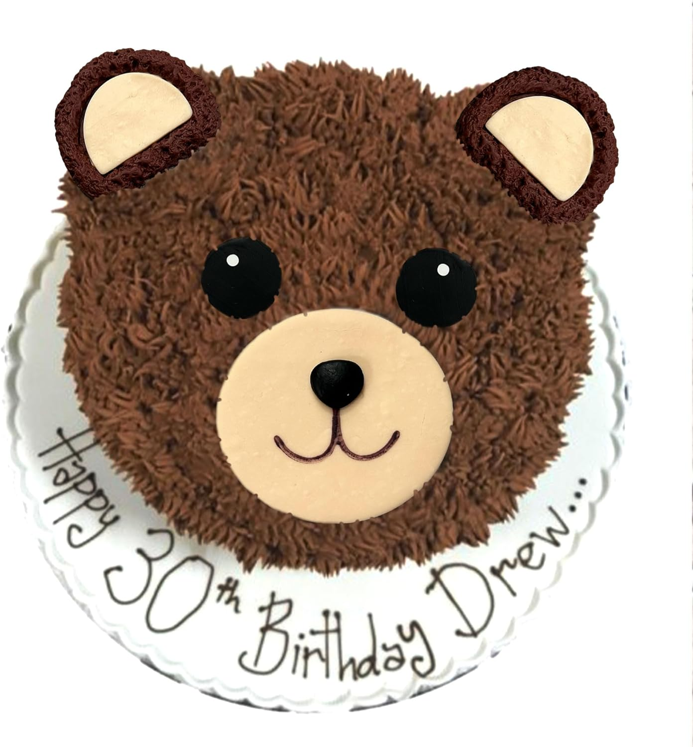 Jevenis Bear Face Baby Shower Cake Decoration Teddy Cake Topper Gender Reveal Cake Decoration Bear Baby Shower Party Supplies image number 2