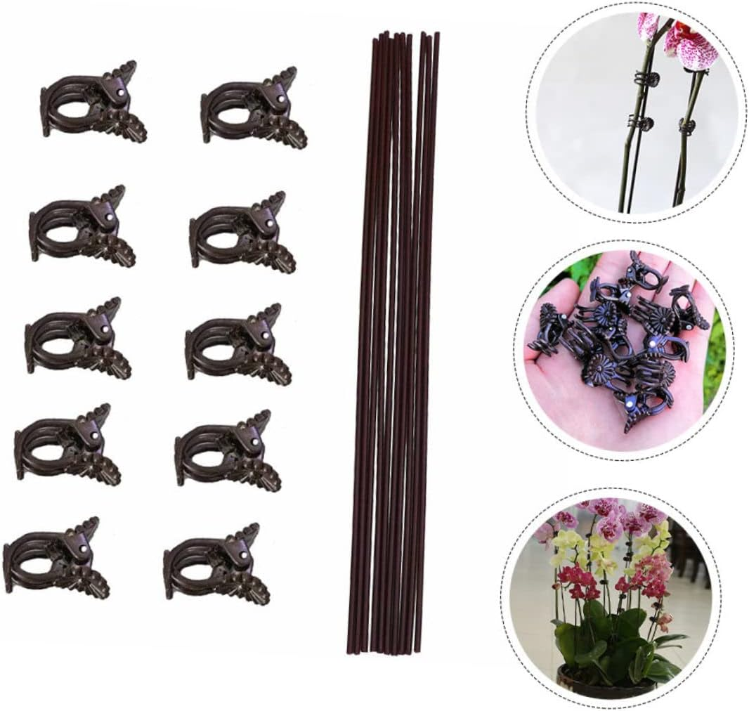 BESPORTBLE Plant Fixing Clips Gardening Clamps 20Pcs Iron PP Material for Climbing Vines Plant Support Sturdy Fixing Clips for Garden Home Use image number 2