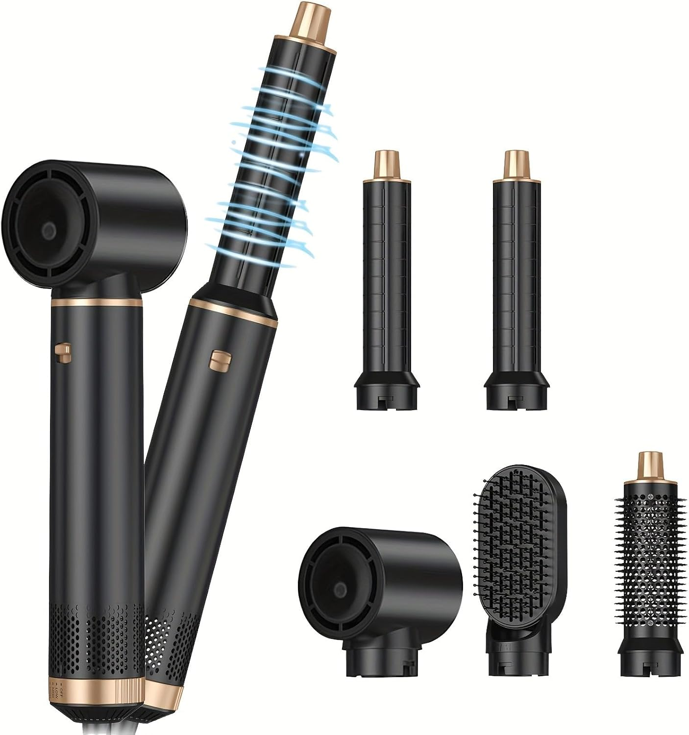 5-In-1 Hair Styler Hot Air Brush with 60000RPM image number 4