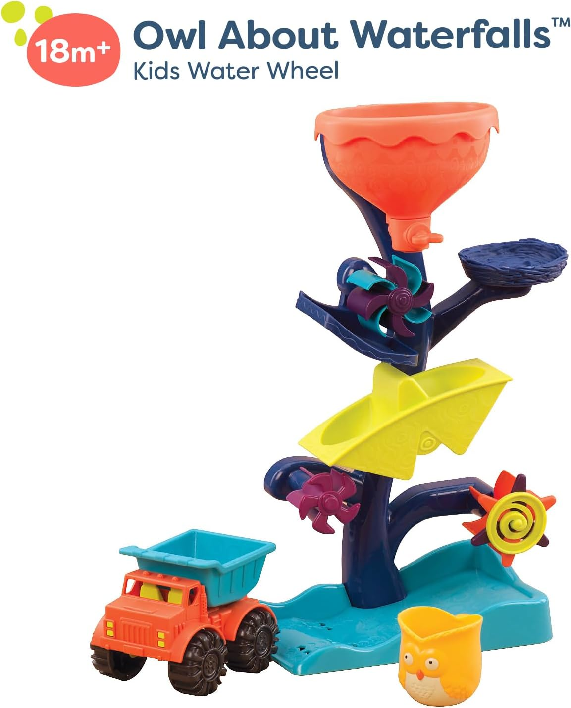 B. Toys &ndash; Owl about Waterfalls Water Wheel &ndash; Exploration for Babies & Toddlers &ndash; Colorful Rotating Preschool Bath Toy &ndash; 18+ Months &ndash; image number 4