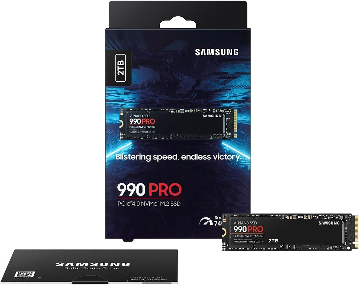 Samsung 990 PRO SSD Nvme M.2 Pcie Gen4, M.2 2280 Internal Solid State Hard Drive, Seq. Read Speeds up to 7,450 Mb/S for High End Computing, Gaming, and Heavy Duty Workstations, MZ-V9P2T0B/AM image number 6