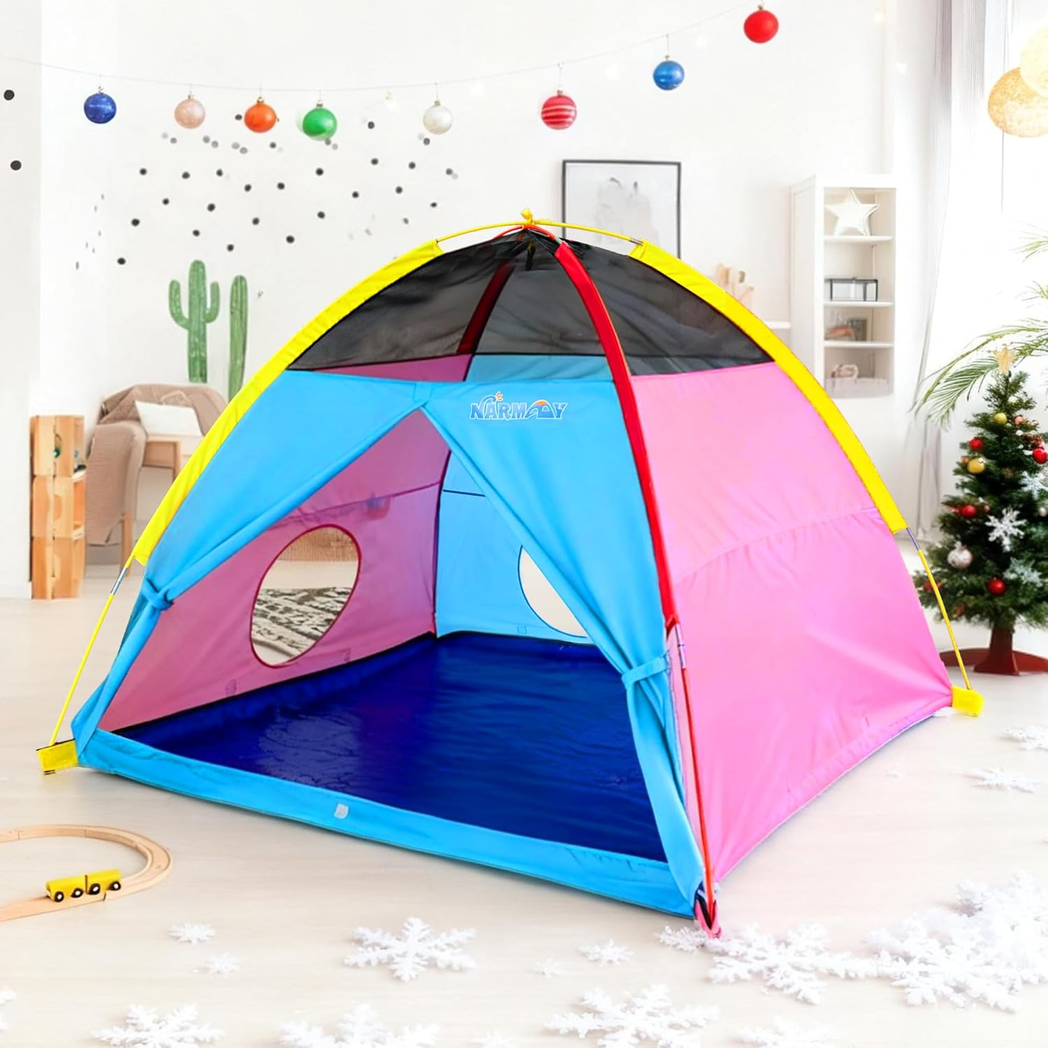 NARMAY Play Tent Easy Joy Dome Tent for Kids Indoor/Outdoor Fun - 152 X 152 X 111 Cm image number 2