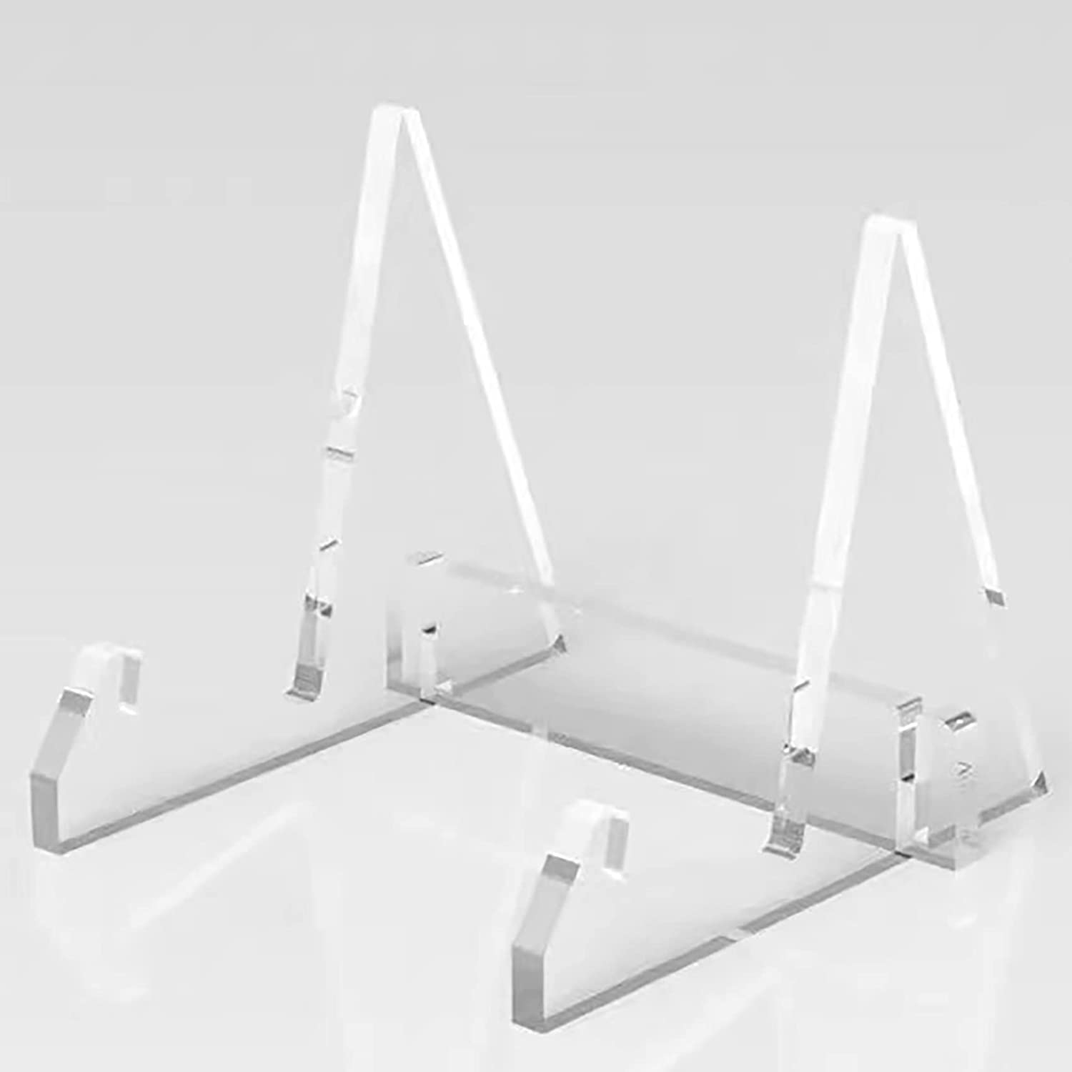 Tunghey Vinyl Record Holder Acrylic Record Display Stand Portable Book Display Stand image number 1