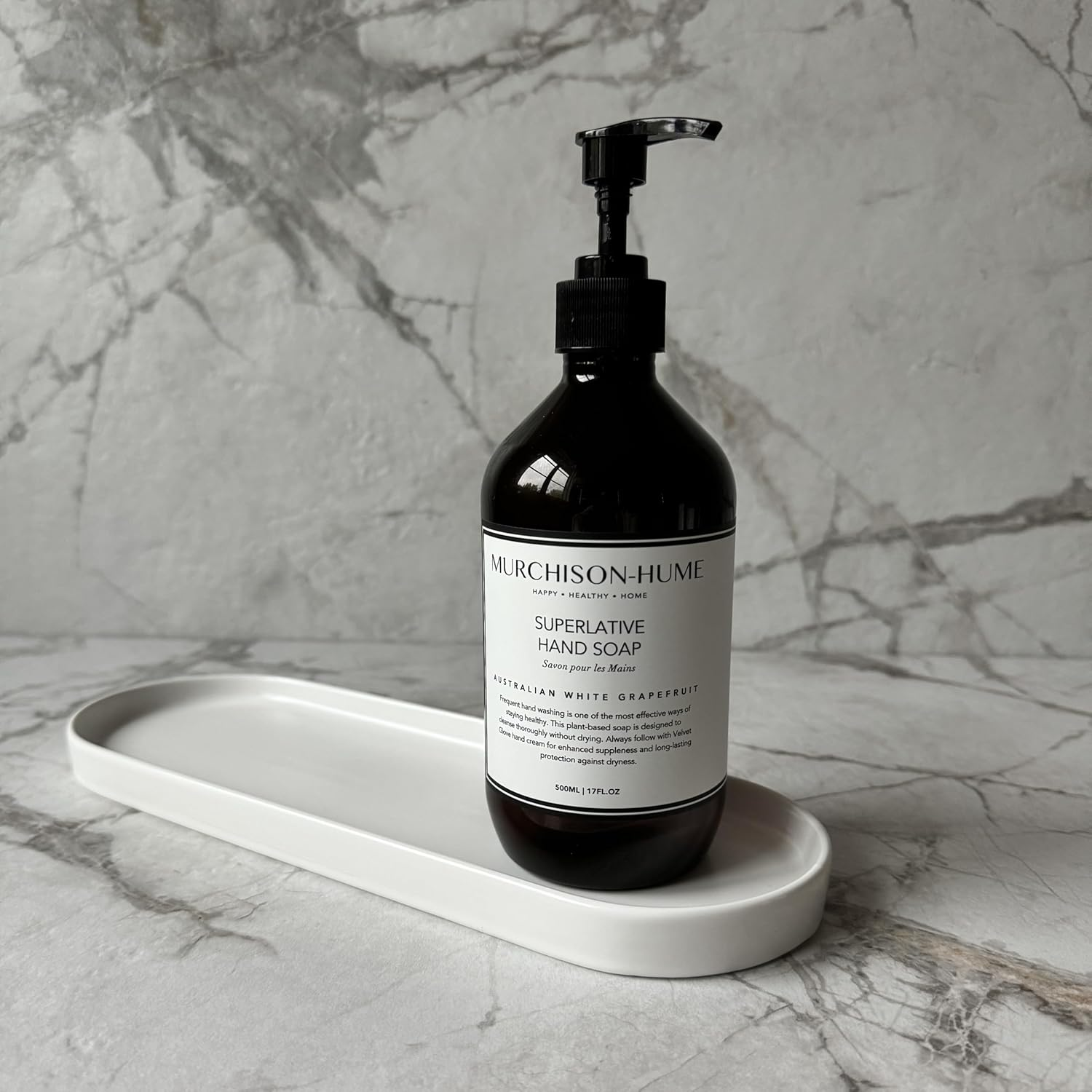 Murchison-Hume Luxury Vegan Hand Soap with Pump Dispenser, Moisturising Hand Wash, SLS, Paraben & Cruelty-Free, 500Ml (Australian White Grapefruit) image number 5