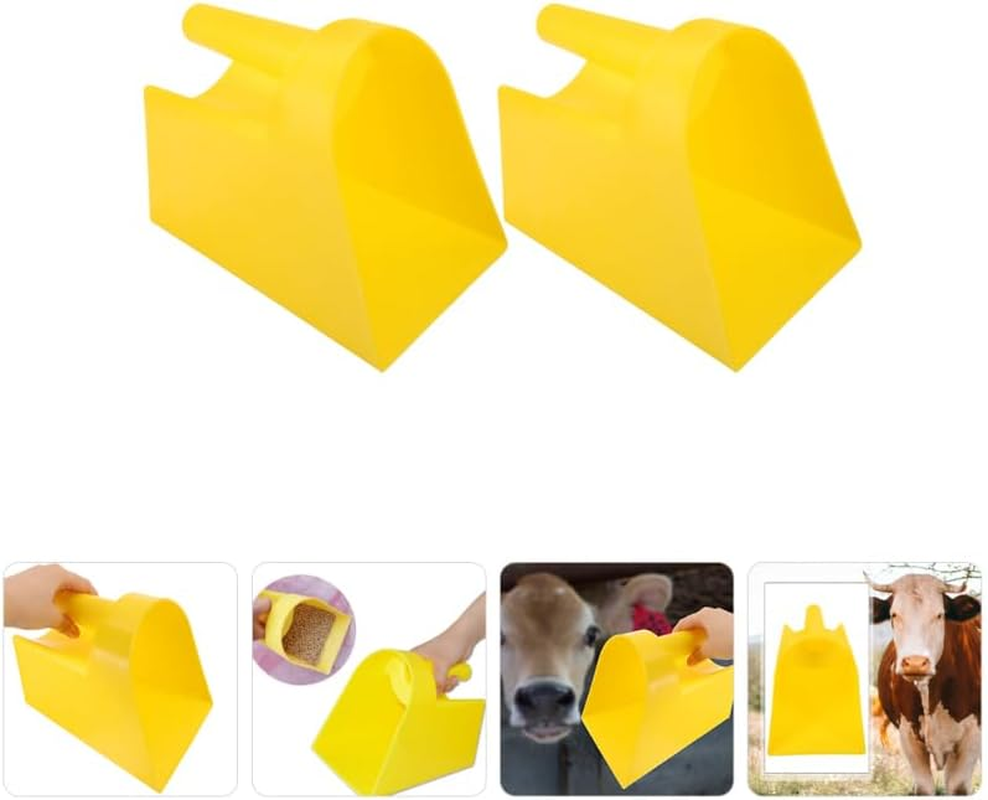 HANABASS Ergonomic Handle Plastic Feed Scoop Multi-Purpose Garden Shovel Garden Soil Scoop for Farming image number 2