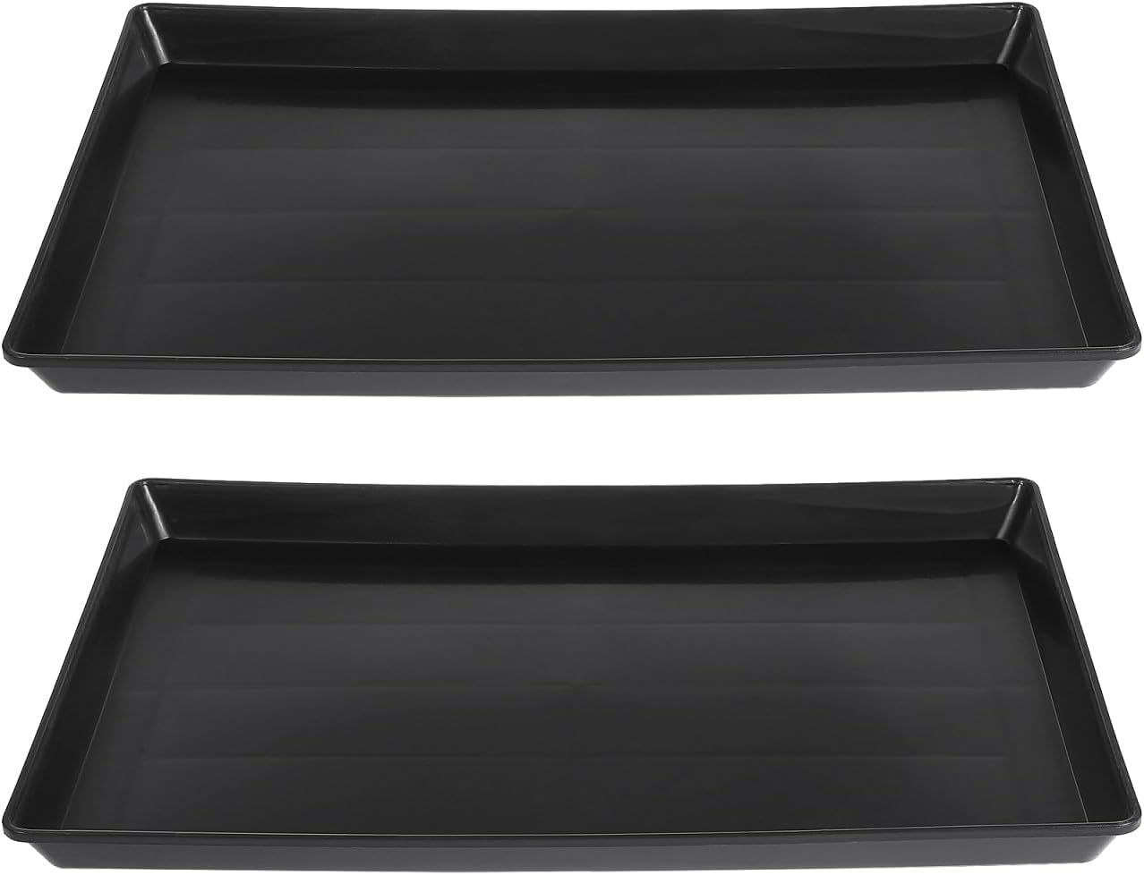 DOITOOL 2Pcs Replacement Floor Dog Cage Bird Cage Tray Dog Crate Holder Birdcage Bottom Tray Crate Tray Dog Tray for Crate Replacement Tray for Dog Crate Wax Rabbit Cage Medium Dog Plastic image number 4