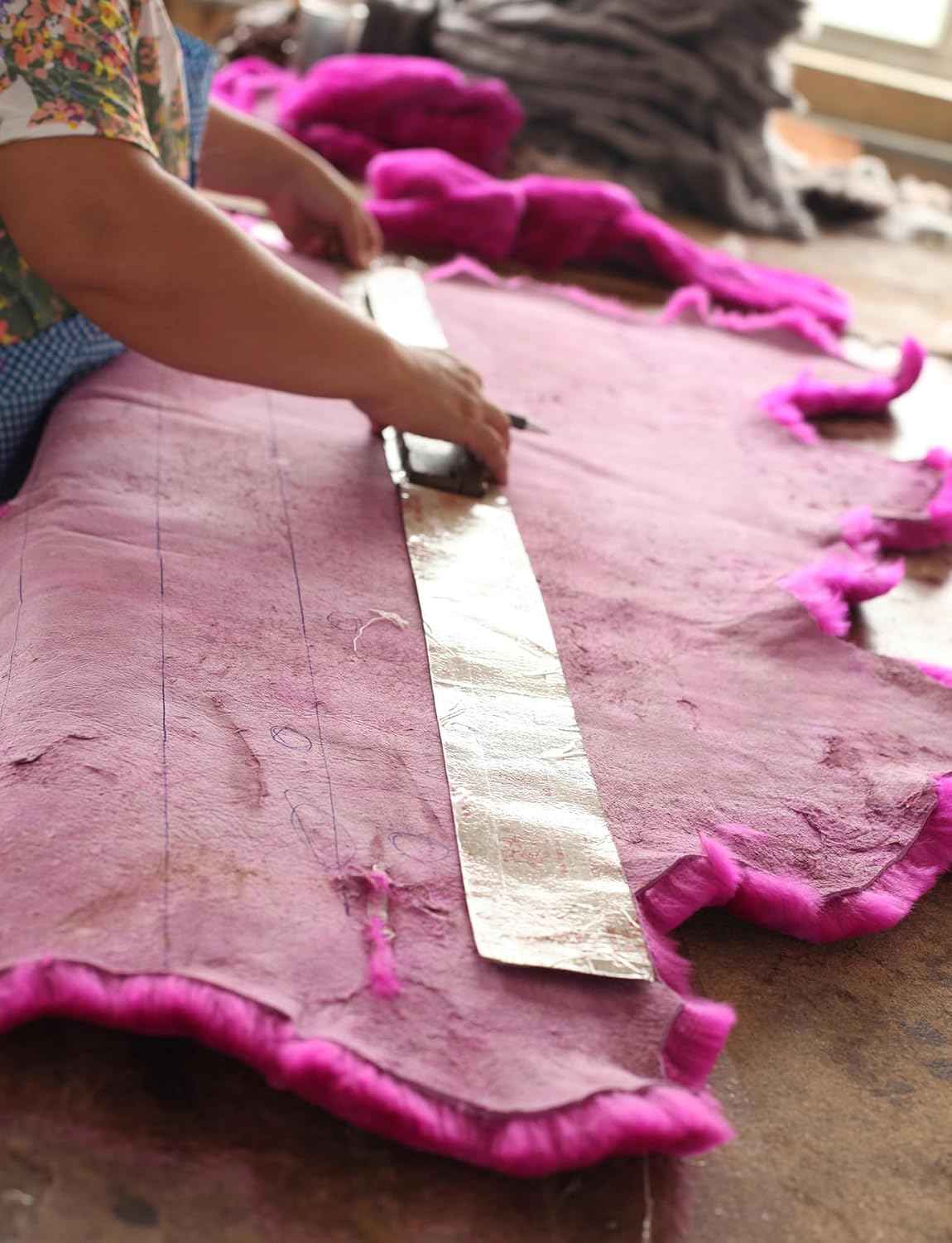 MLOVESIE Genuine Sheepskin Car Seat Cushion Natural Fur Wool Seat Cover for Cars Trucks SUV Soft Comfort Office Chair Protector Pad Car Accessories Universal Fit image number 2