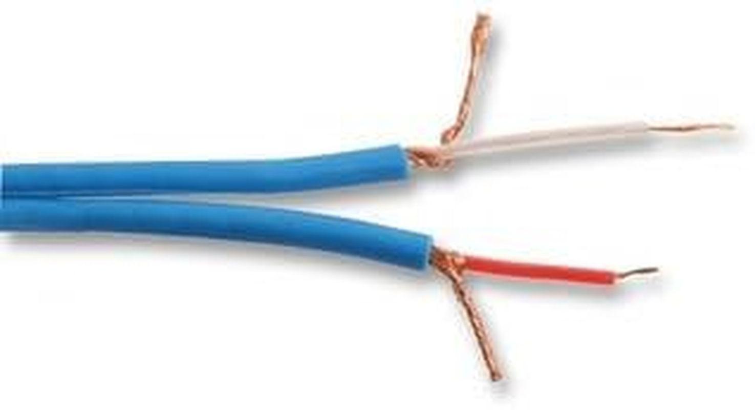 Cable-Core Screened Speaker Cable Blue for Home or Car Audio Hifi Stereo Surround Sound Wire per 5 Metres 5M