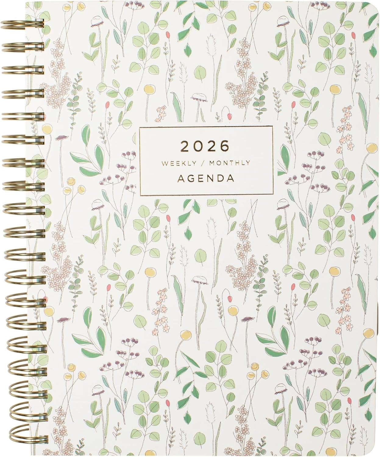 Fringe Studio 2026 Spiral Weekly Planner, Aug 2025 - Dec 2026, 17 Month, Paperback Cover, "HERITAGE HYDRANGEA", 8"W X 10"H, 240 Pages (844PA052)